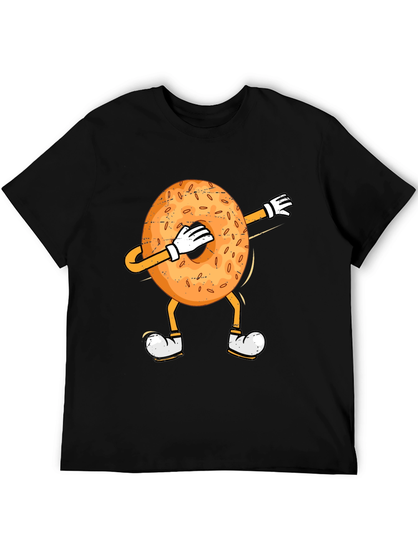 Dabbing Bagel Humor T-Shirt
