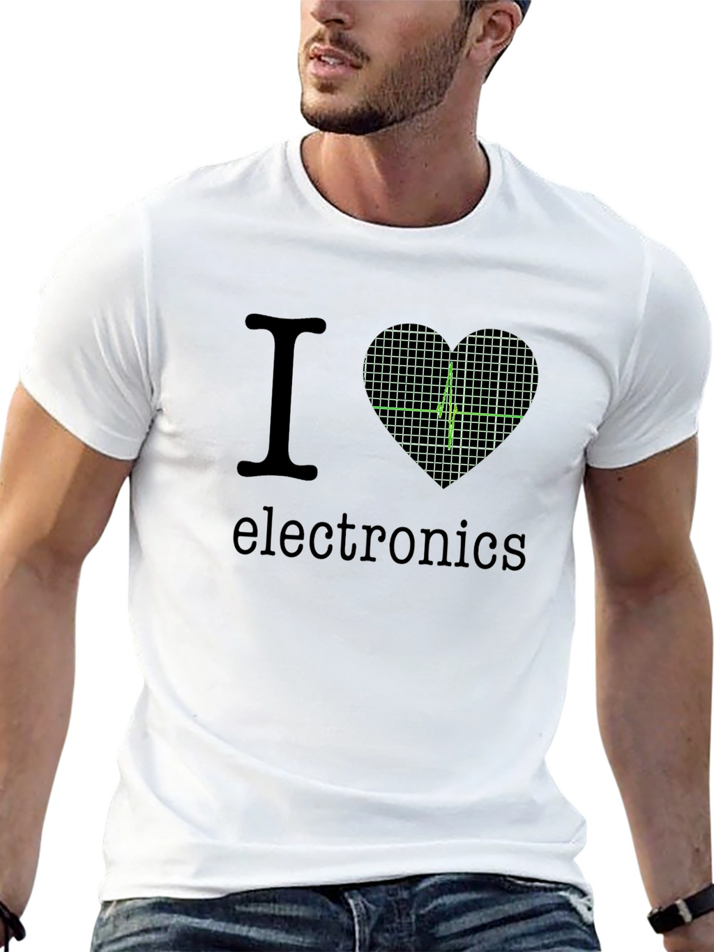 I Heart Electronics Black T-Shirt