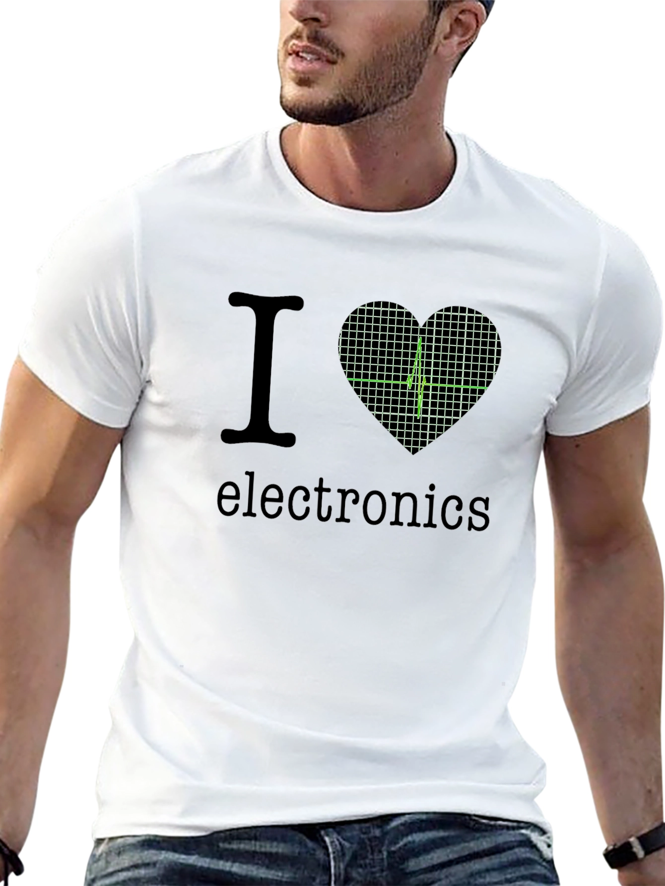 I Heart Electronics Black T-Shirt
