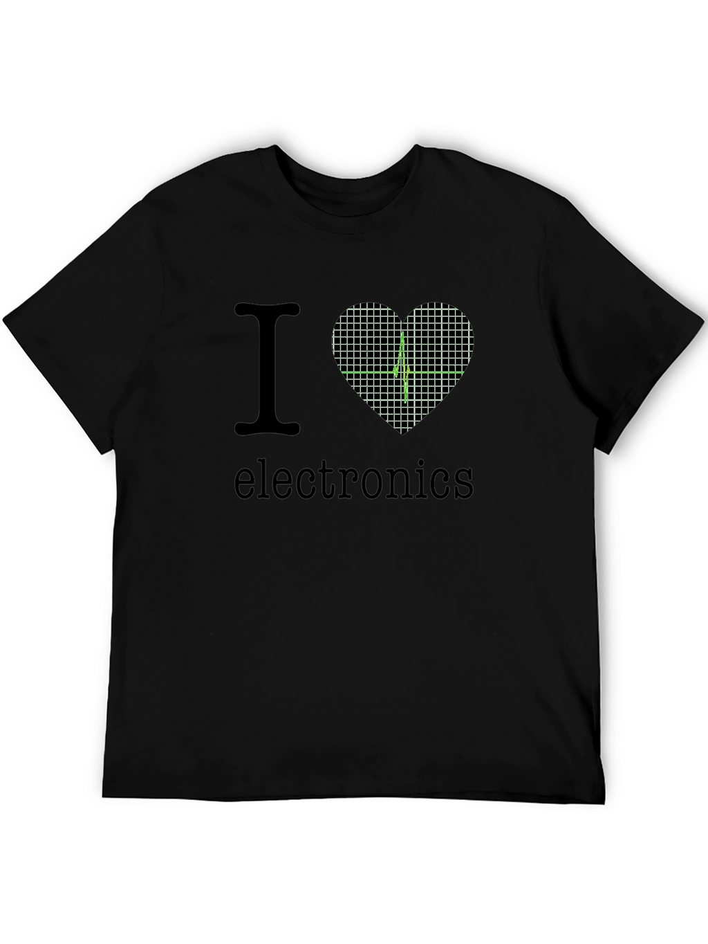 I Heart Electronics Black T-Shirt
