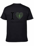 I Heart Electronics Black T-Shirt