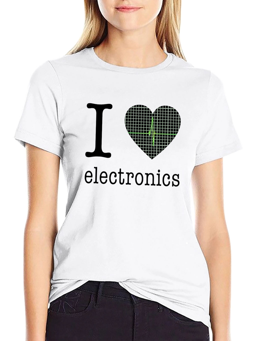 I Heart Electronics Black T-Shirt