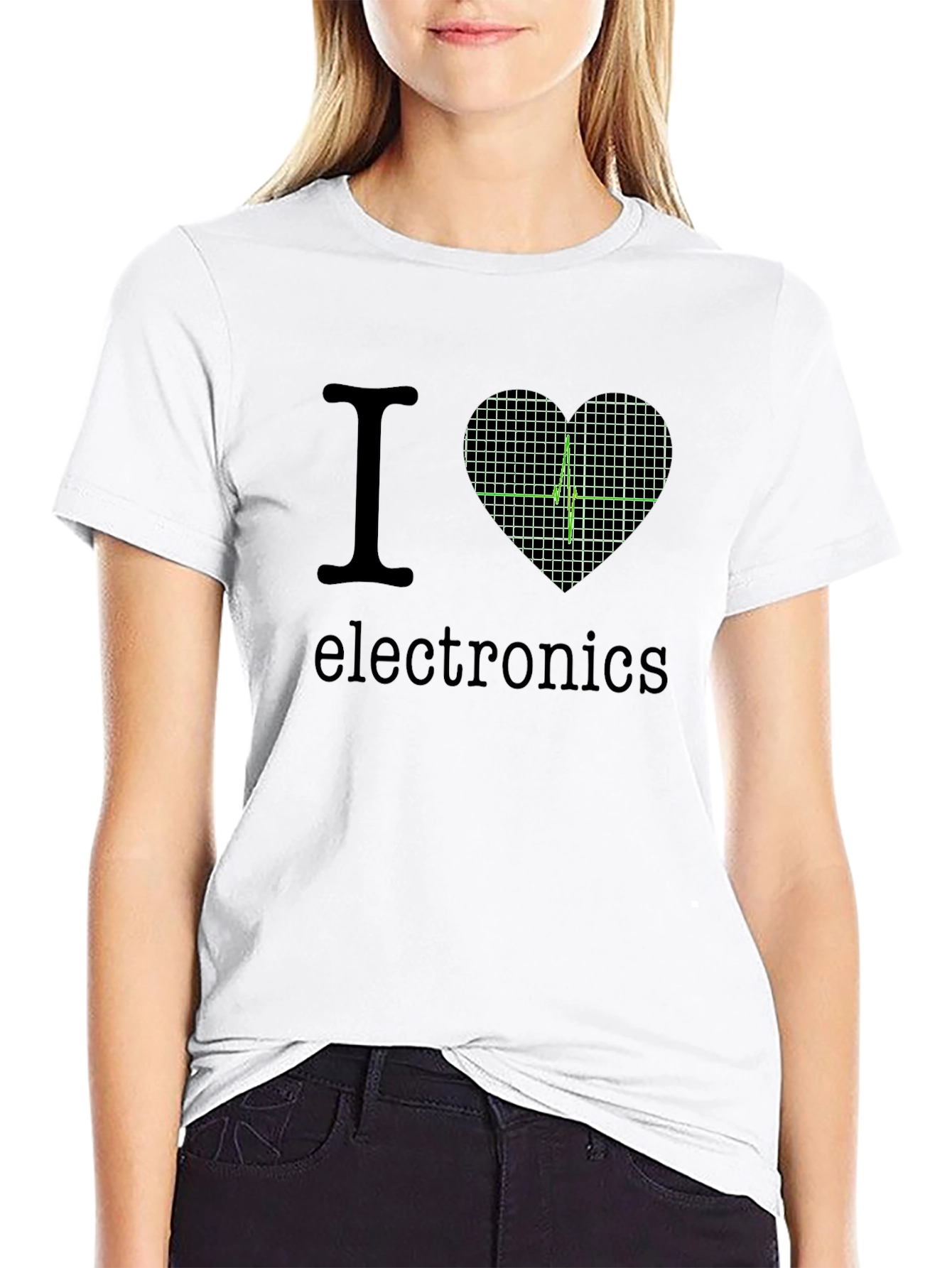 I Heart Electronics Black T-Shirt