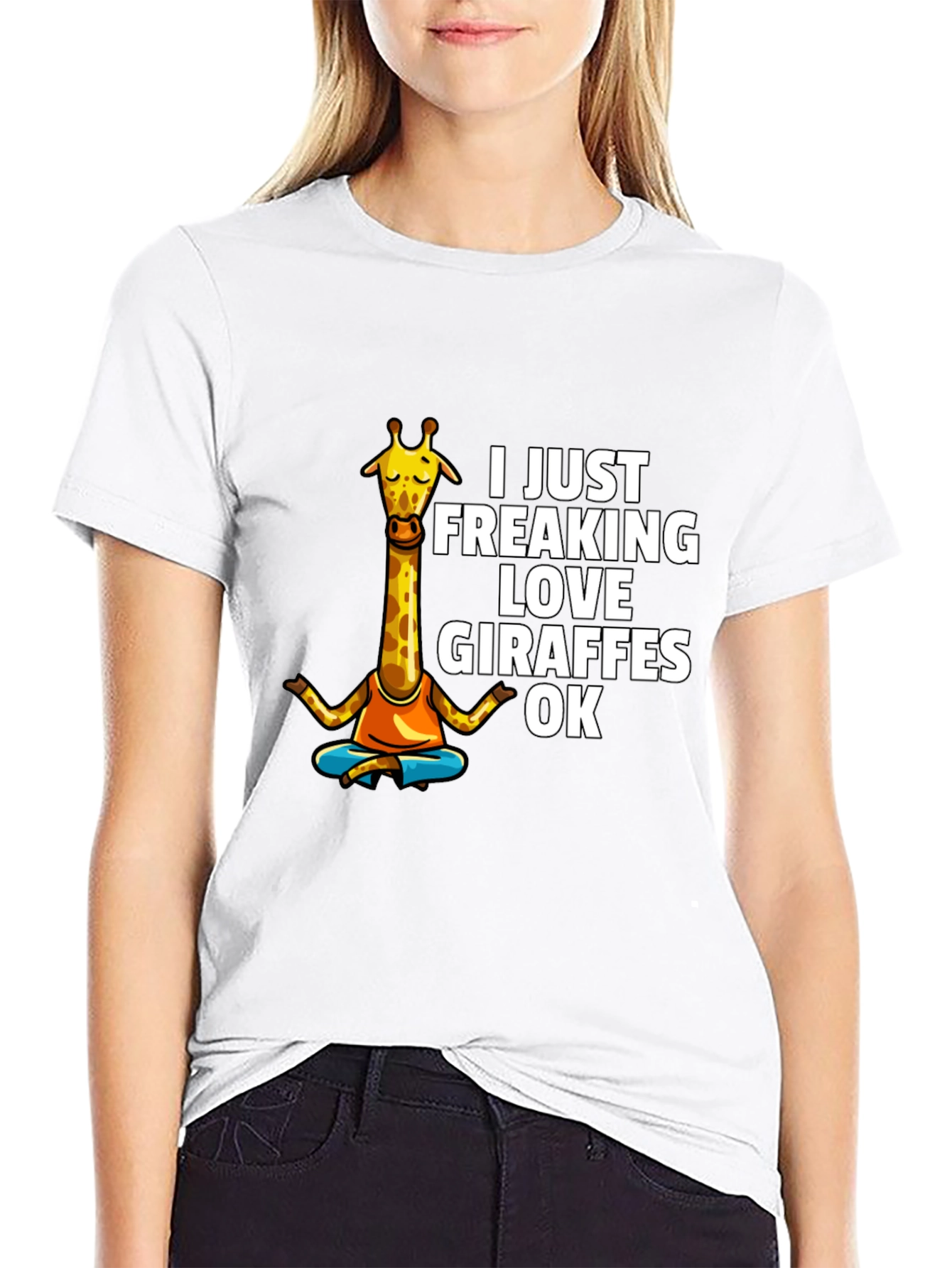 Funny Giraffe Lover Graphic T-Shirt