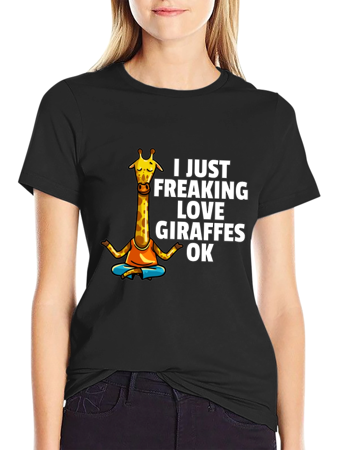 Funny Giraffe Lover Graphic T-Shirt