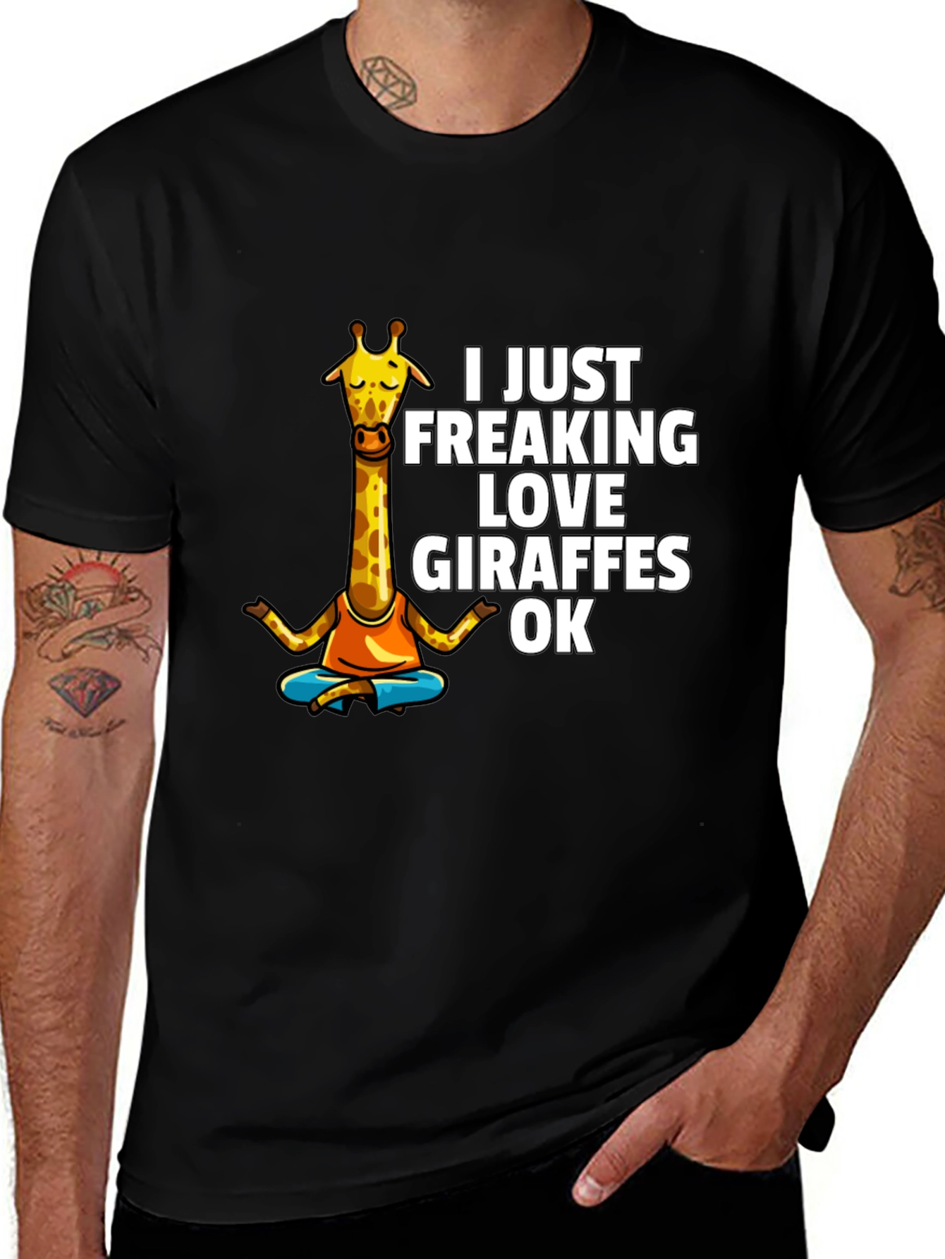 Funny Giraffe Lover Graphic T-Shirt