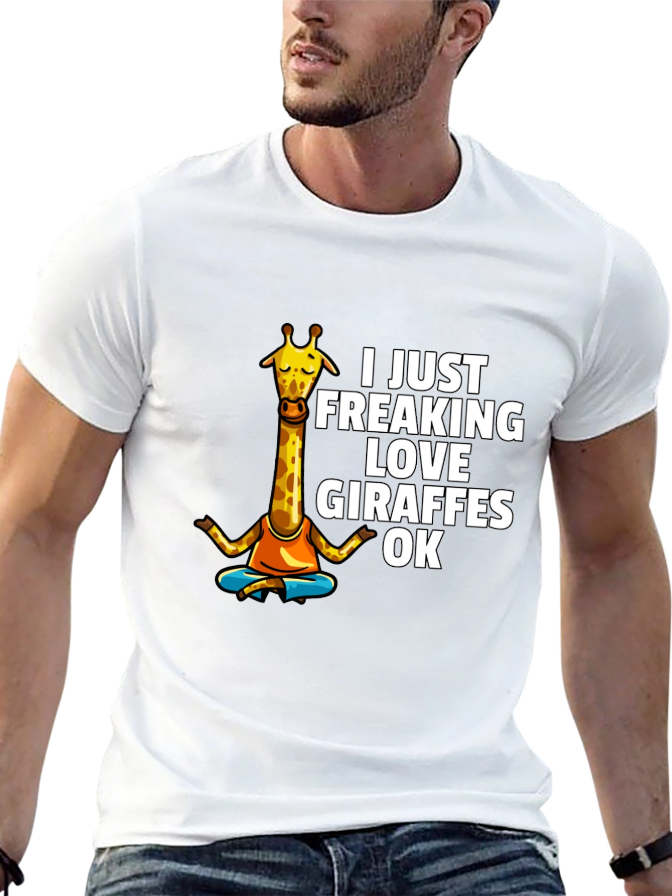 Funny Giraffe Lover Graphic T-Shirt