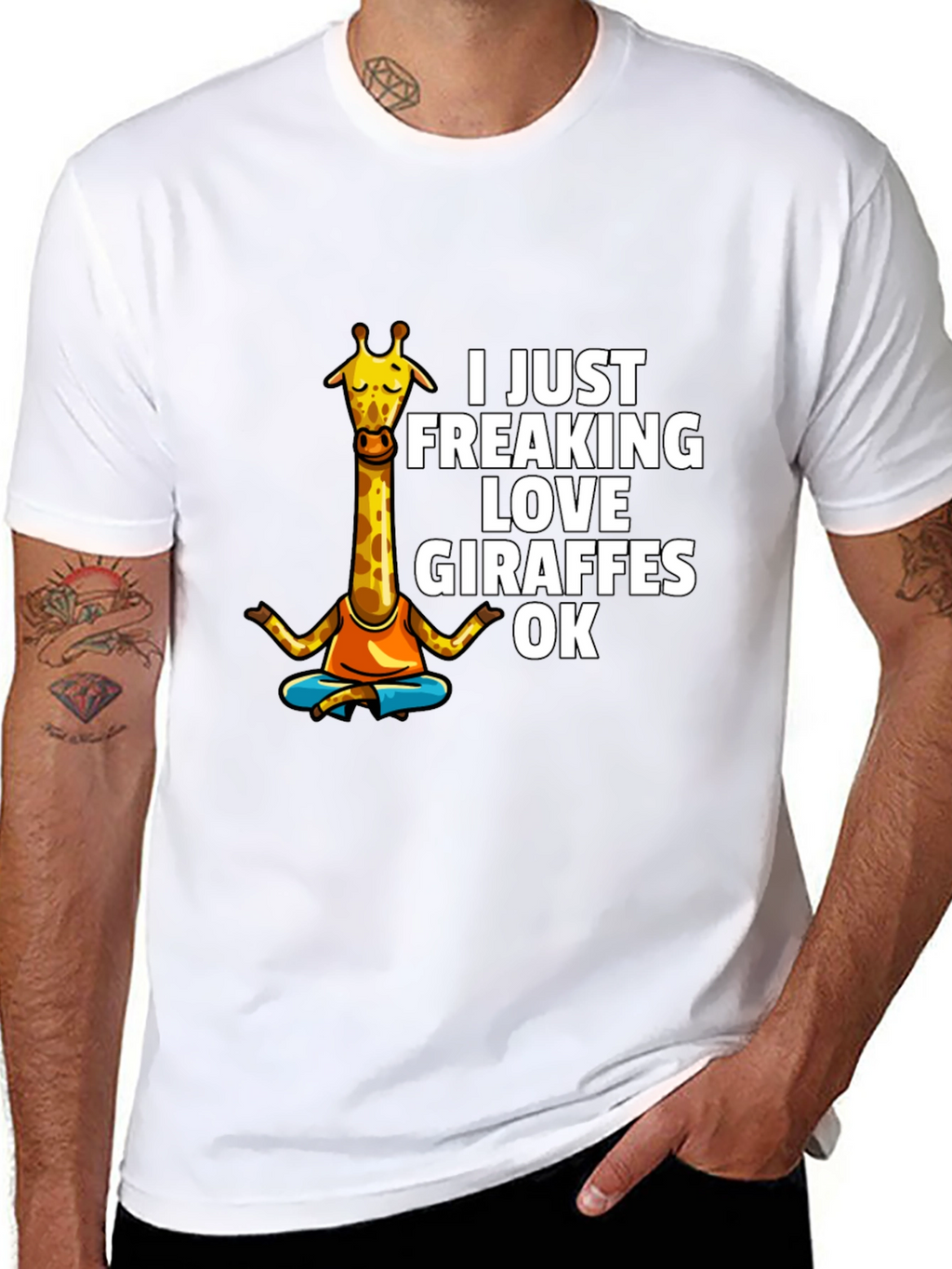 Funny Giraffe Lover Graphic T-Shirt