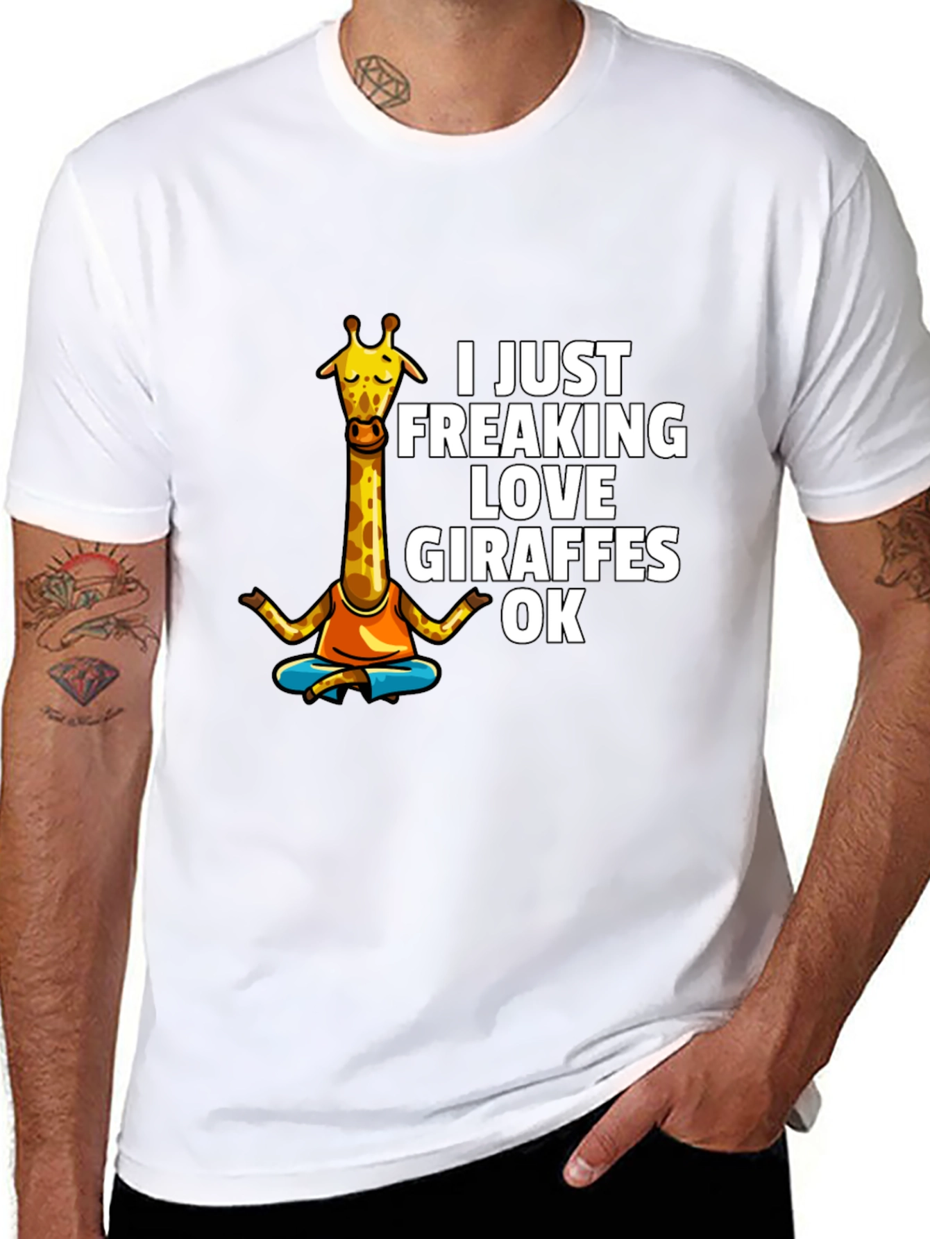 Funny Giraffe Lover Graphic T-Shirt