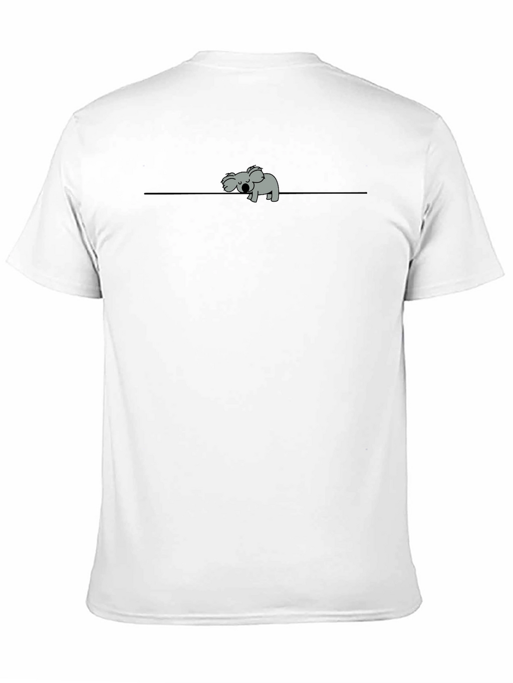 Koala on a Wire Graphic T-Shirt - Black