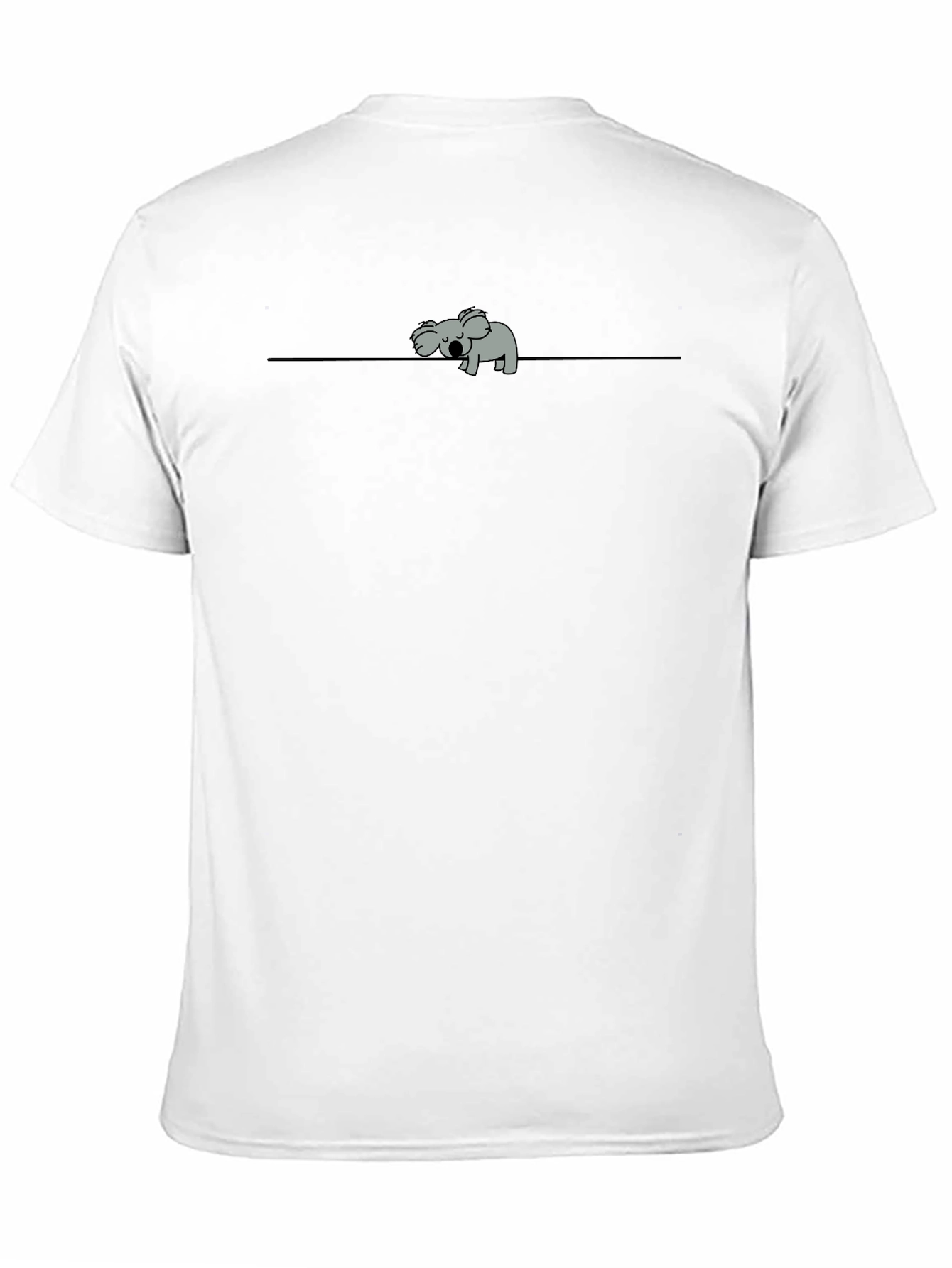 Koala on a Wire Graphic T-Shirt - Black