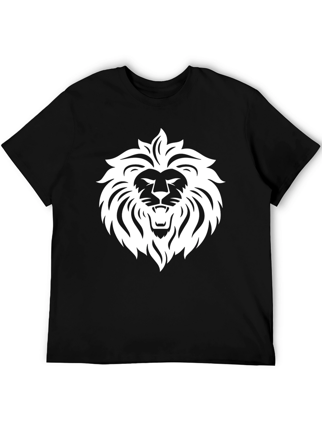 Bold Lion Graphic Black T-Shirt