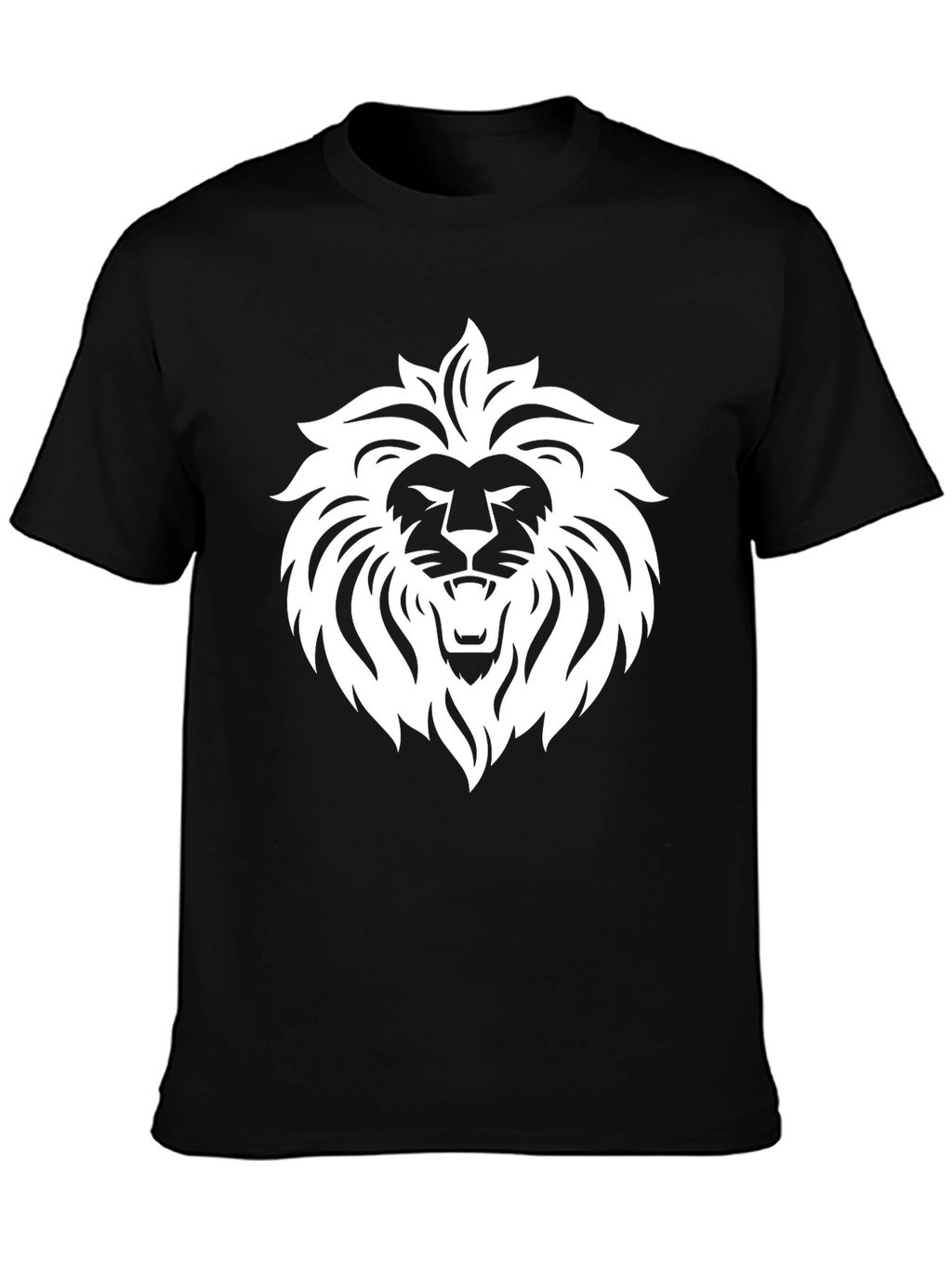 Bold Lion Graphic Black T-Shirt