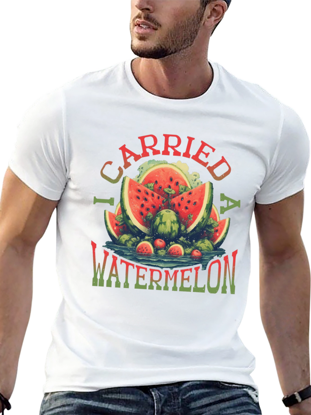 I Carried a Watermelon T-Shirt - Funny Summer Tee