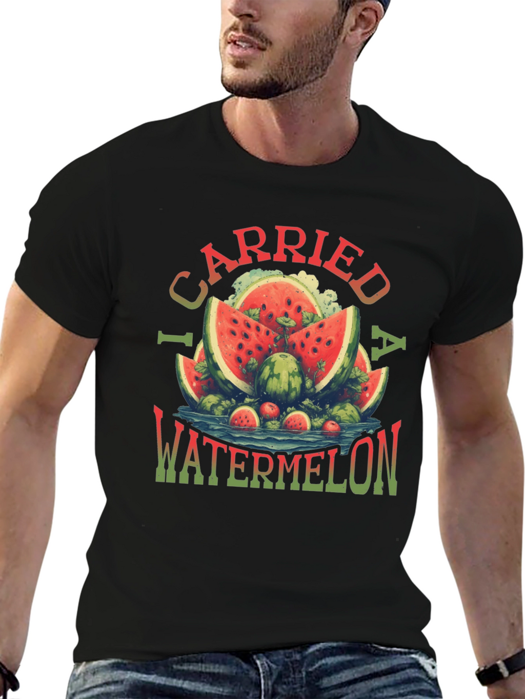 I Carried a Watermelon T-Shirt - Funny Summer Tee