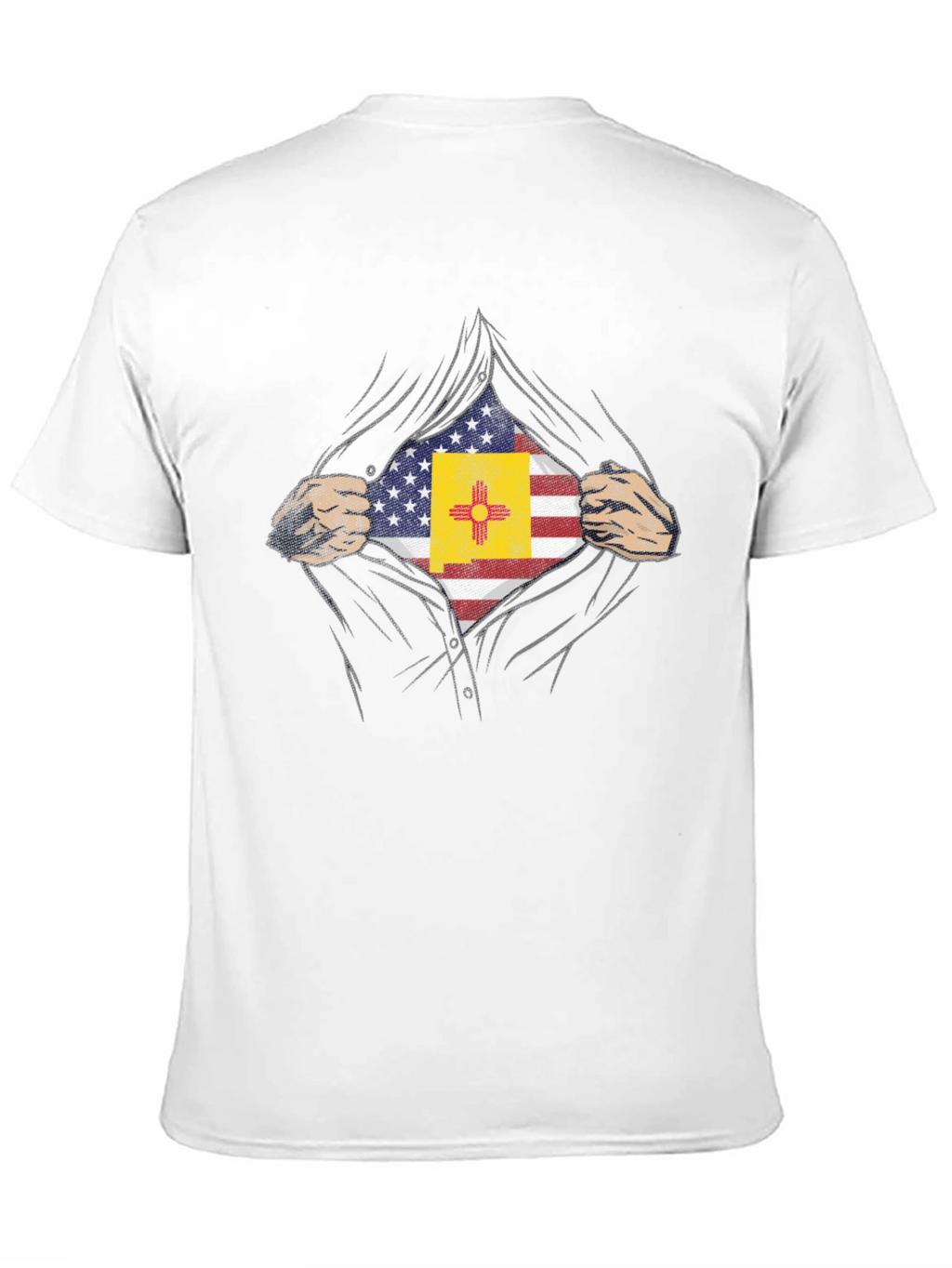 New Mexico USA Flag Hero T-Shirt