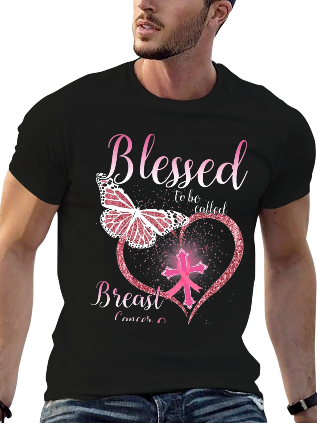 Breast Cancer Awareness Blessed T-Shirt