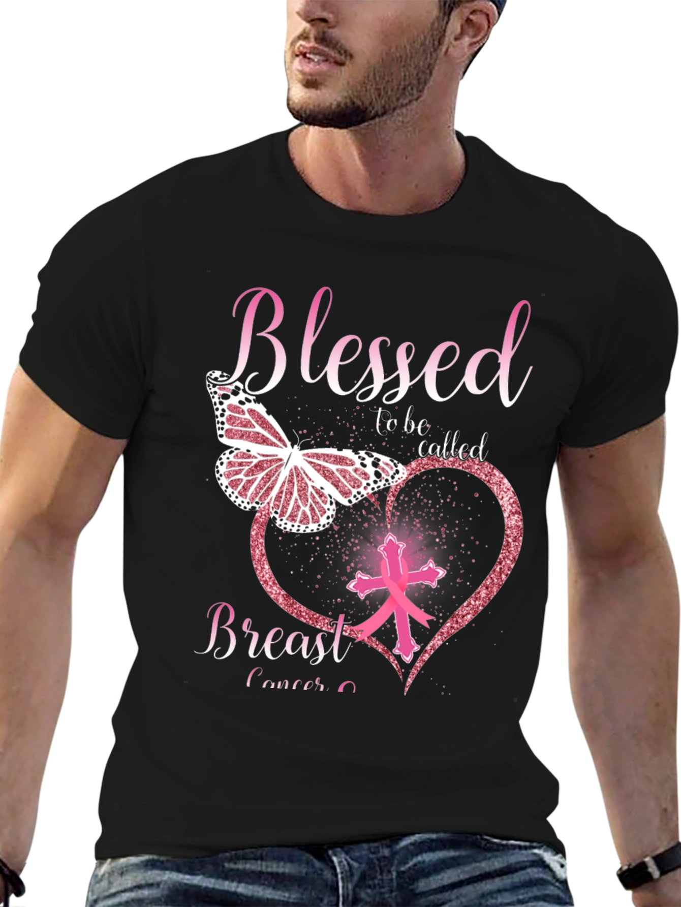 Breast Cancer Awareness Blessed T-Shirt