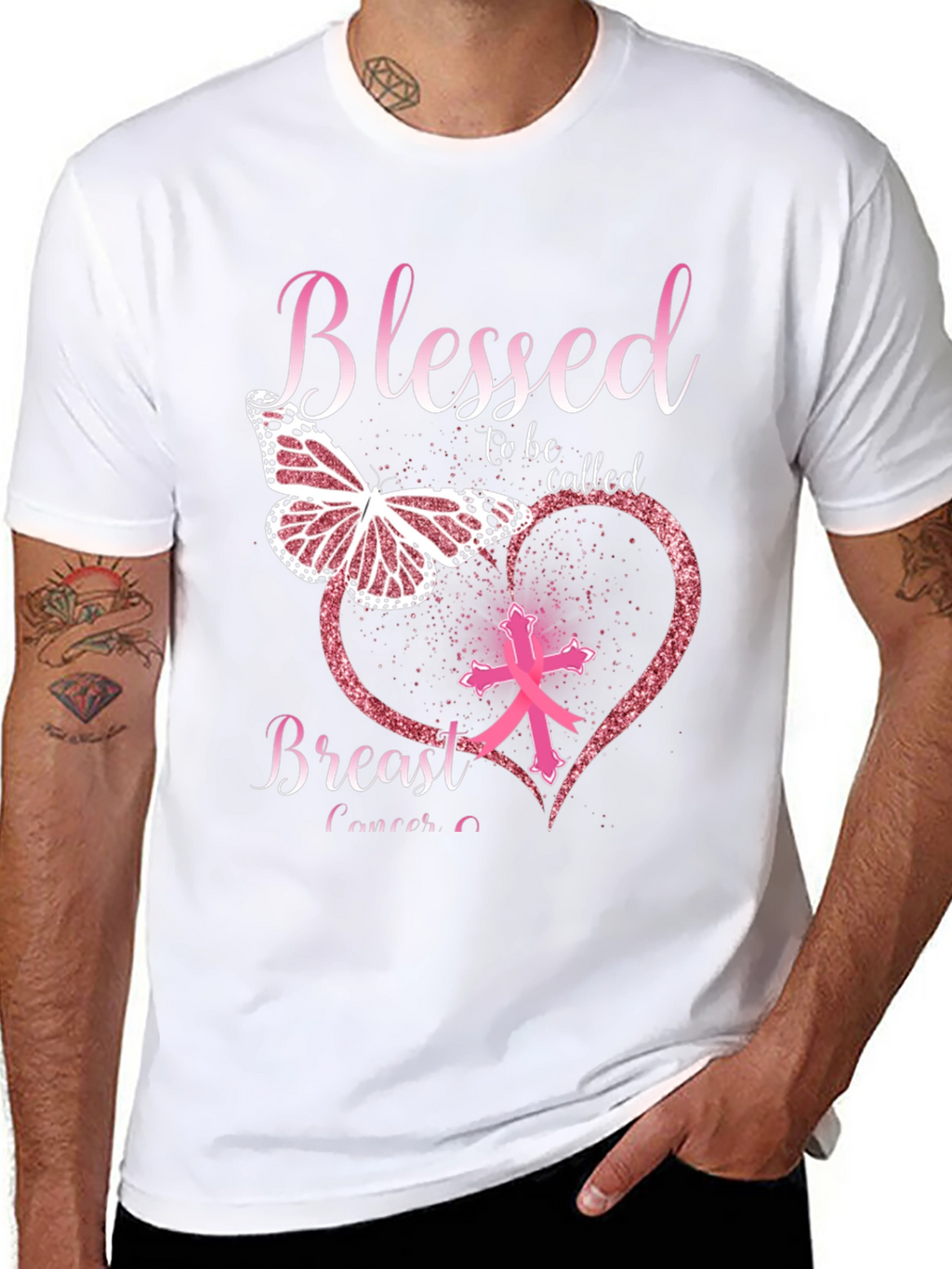 Breast Cancer Awareness Blessed T-Shirt