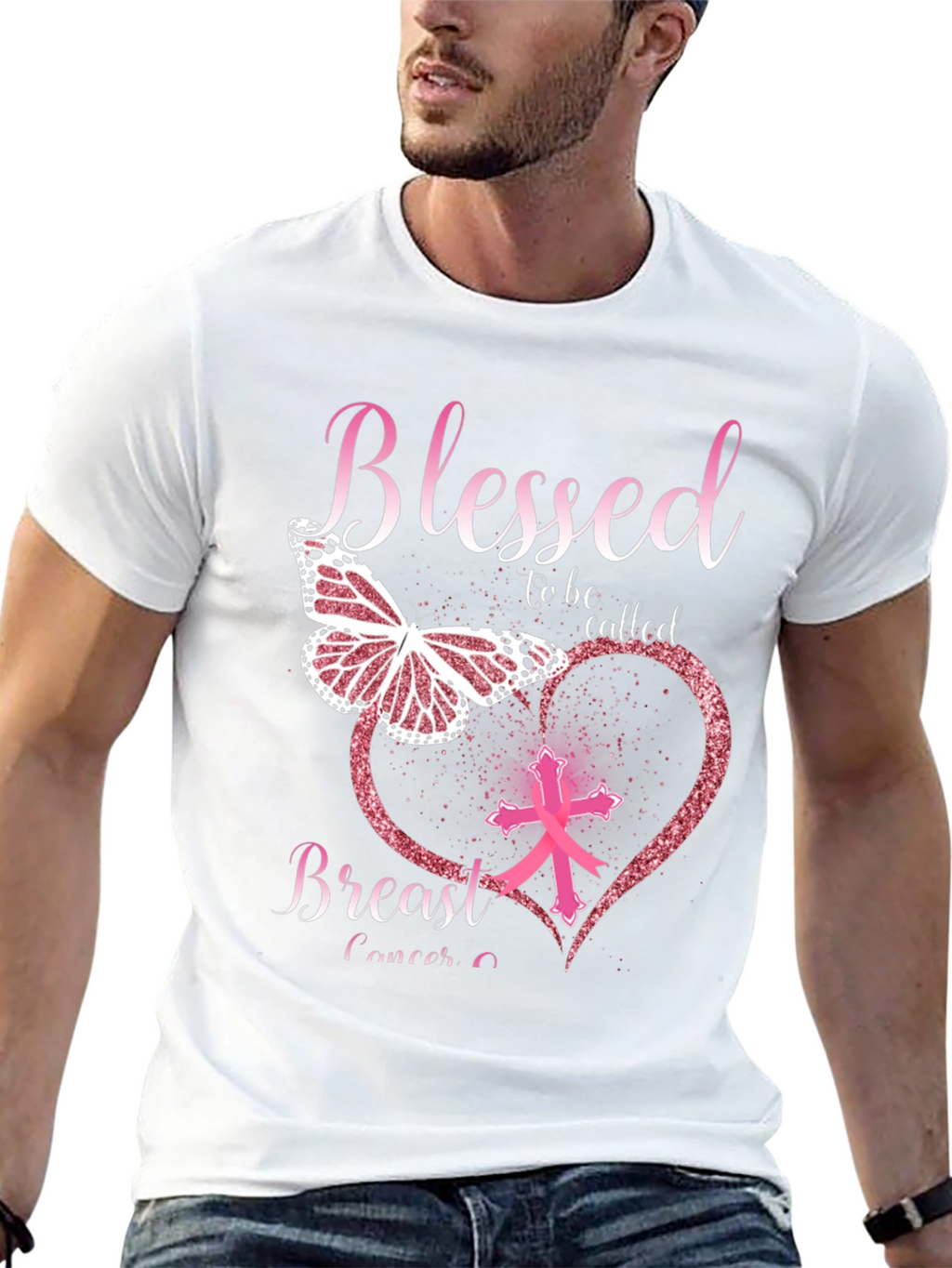 Breast Cancer Awareness Blessed T-Shirt