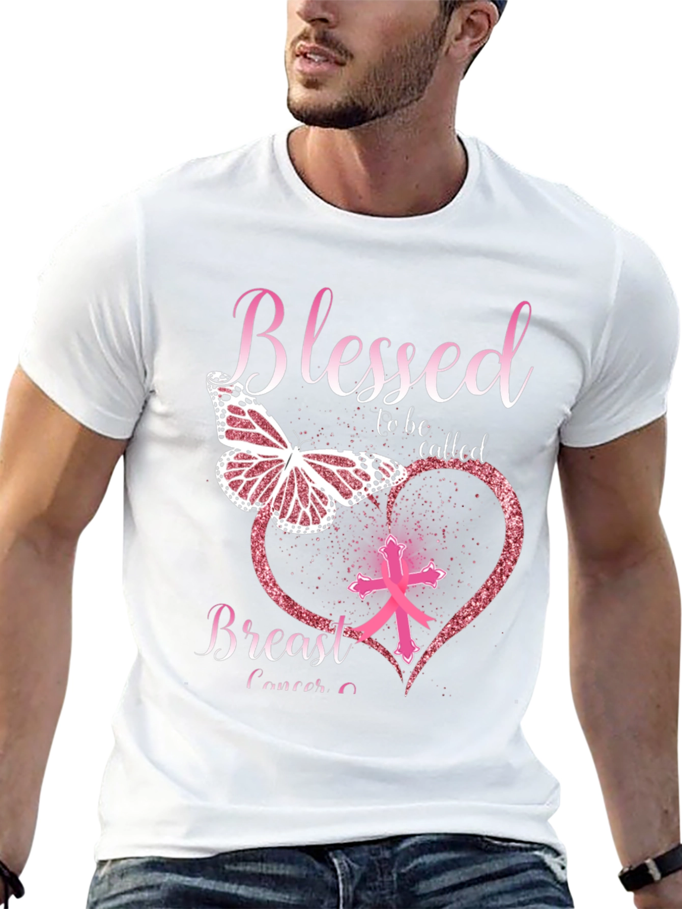 Breast Cancer Awareness Blessed T-Shirt