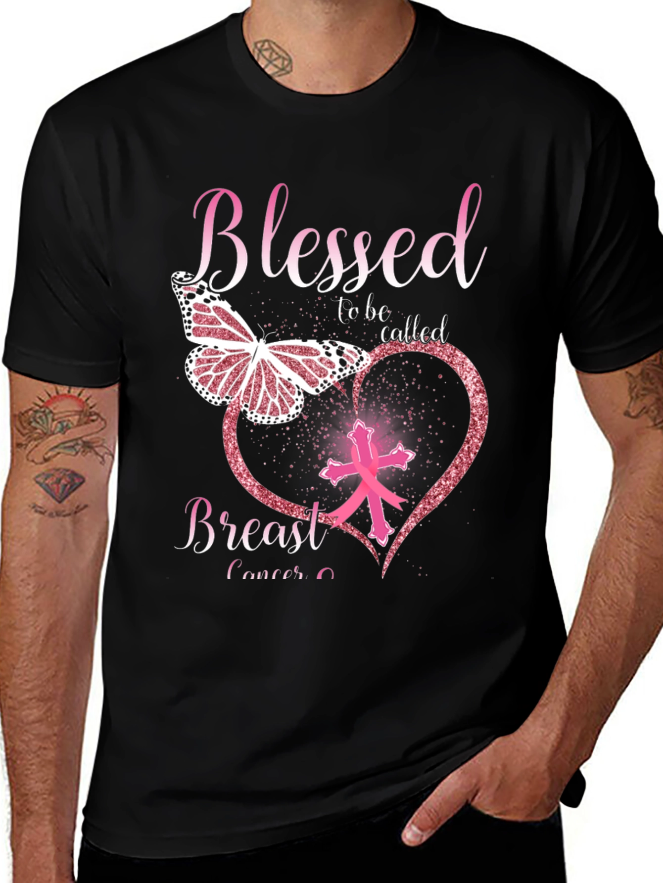 Breast Cancer Awareness Blessed T-Shirt