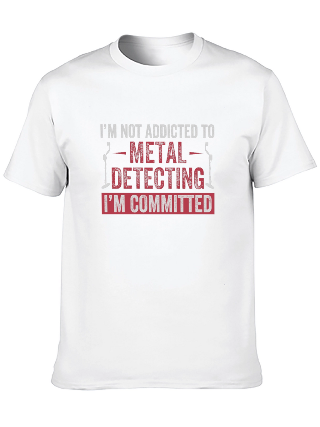 Metal Detecting Committed Black T-Shirt