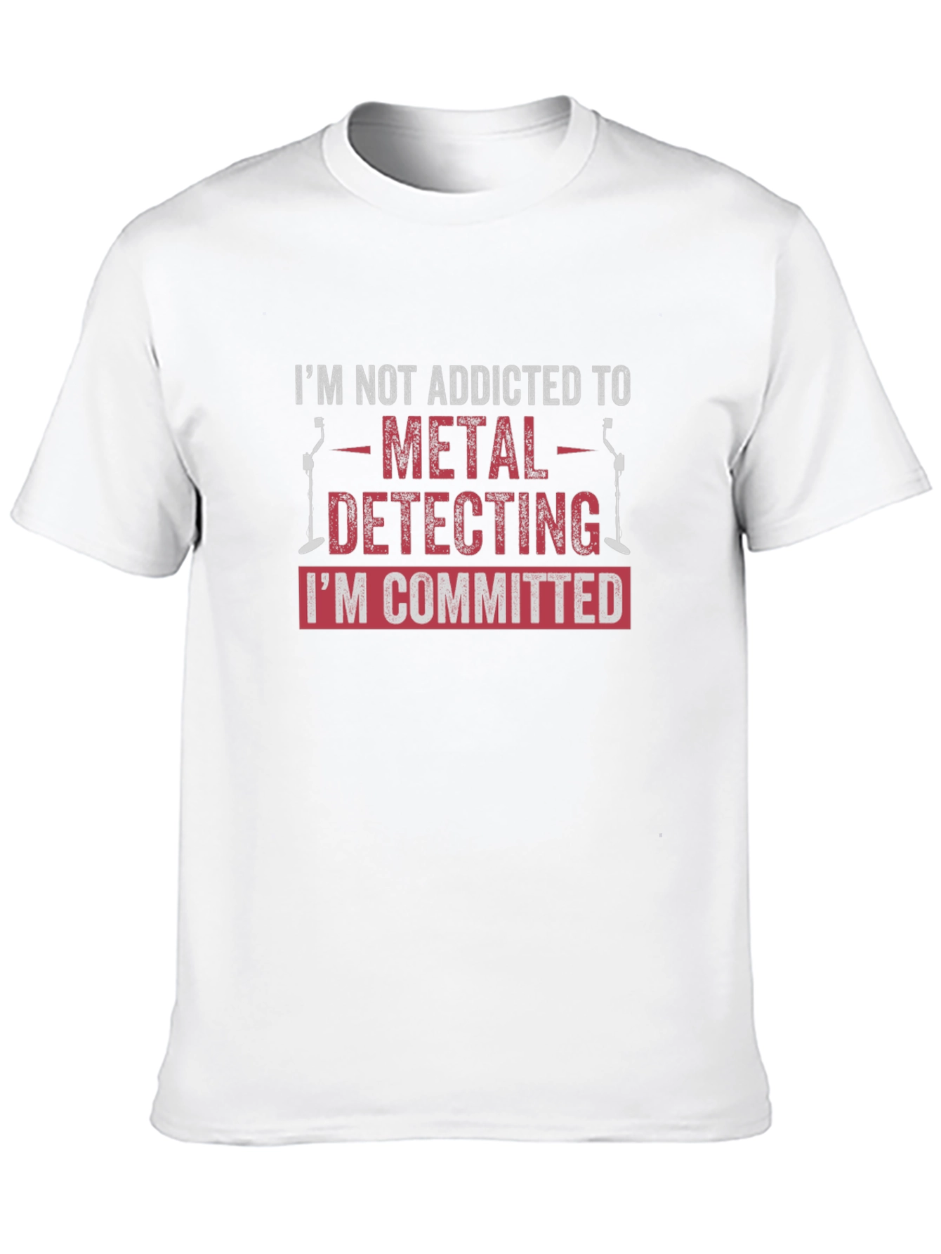Metal Detecting Committed Black T-Shirt