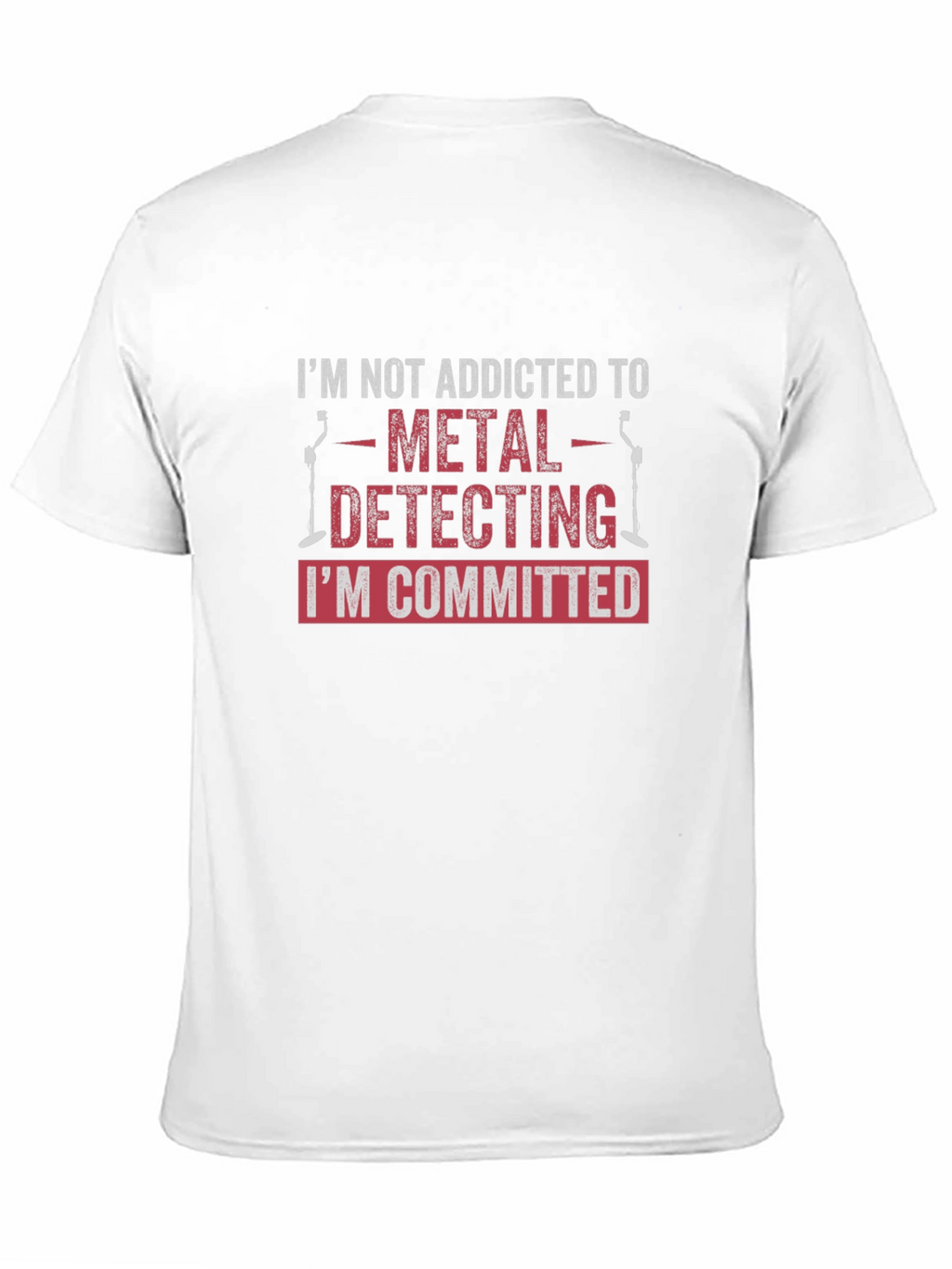 Metal Detecting Committed Black T-Shirt