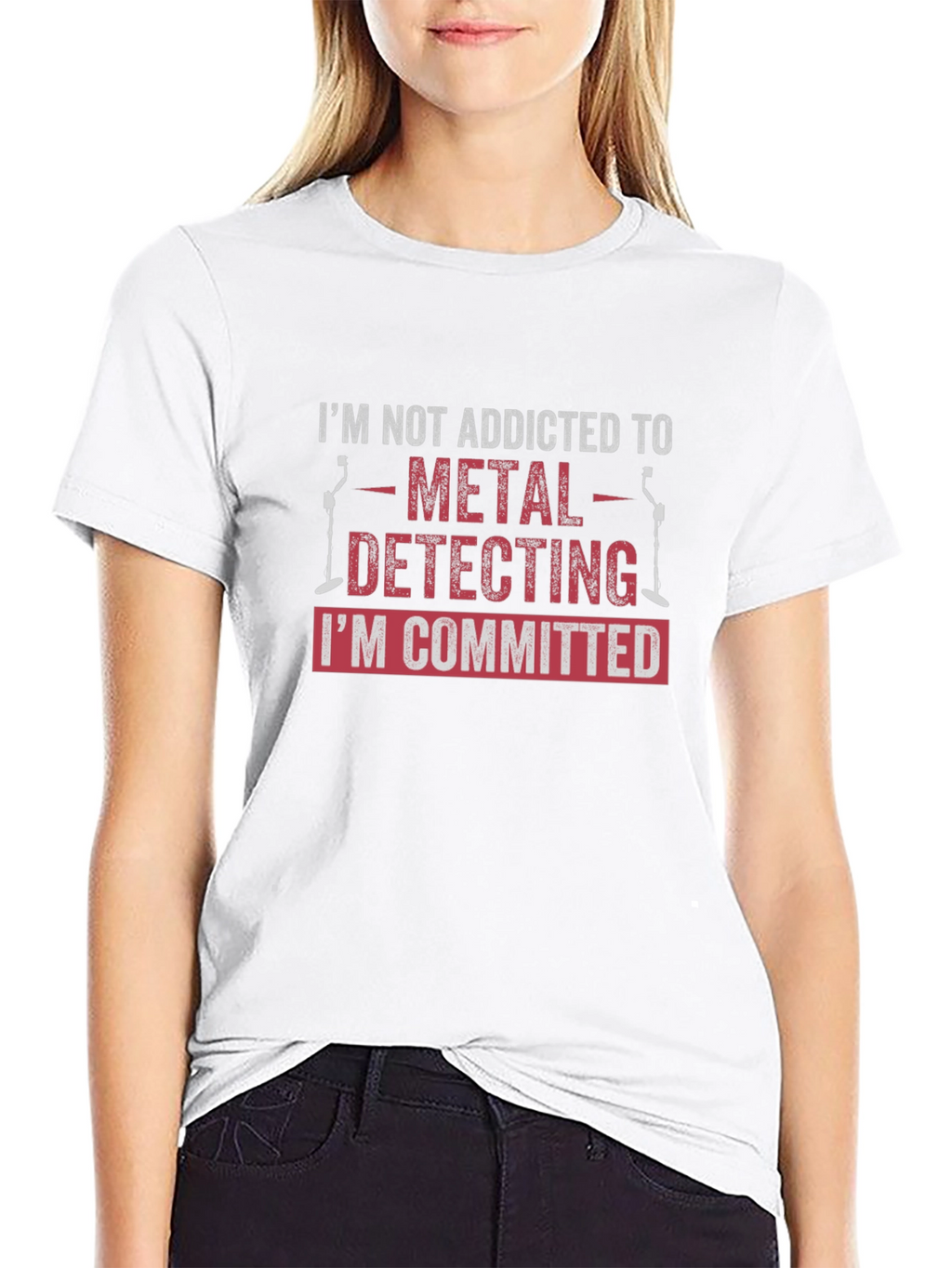 Metal Detecting Committed Black T-Shirt