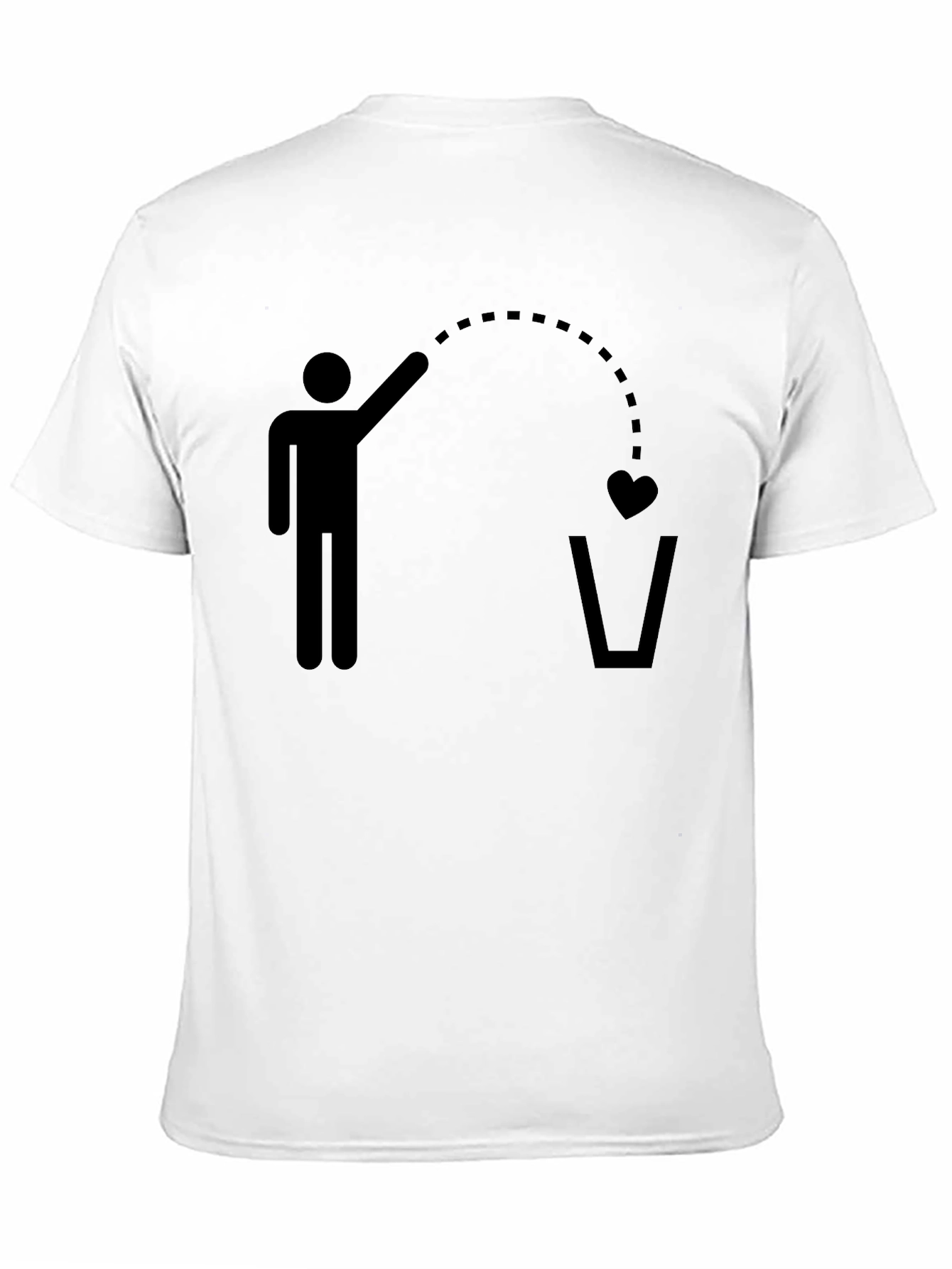 Heartbreak Toss T-Shirt - Funny Graphic Tee