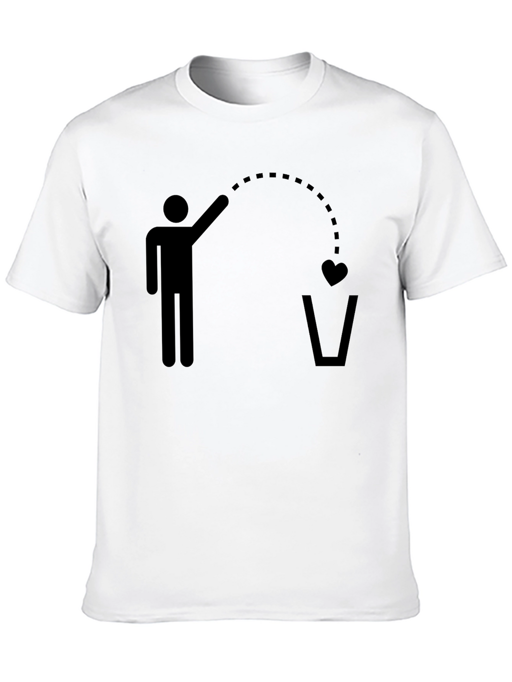 Heartbreak Toss T-Shirt - Funny Graphic Tee