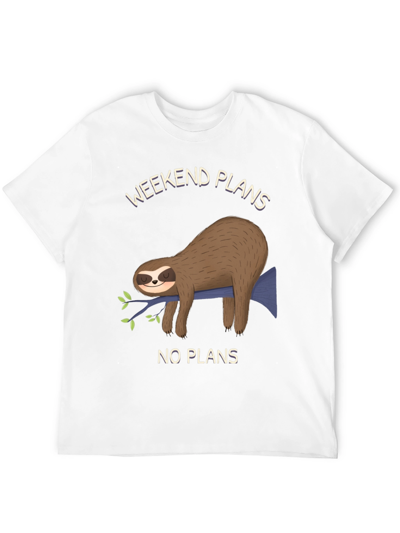 Weekend Plans Sloth T-Shirt - No Plans
