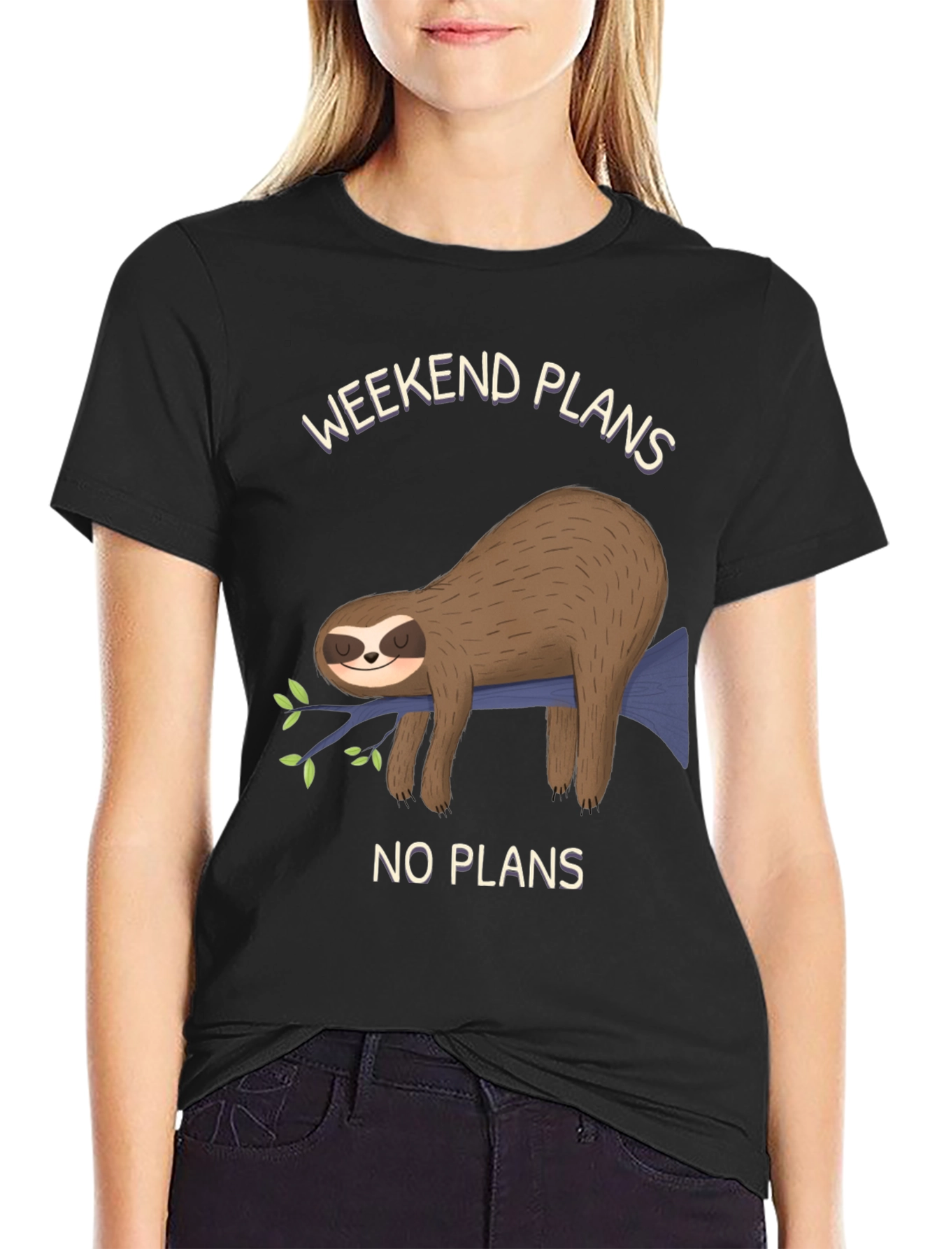 Weekend Plans Sloth T-Shirt - No Plans