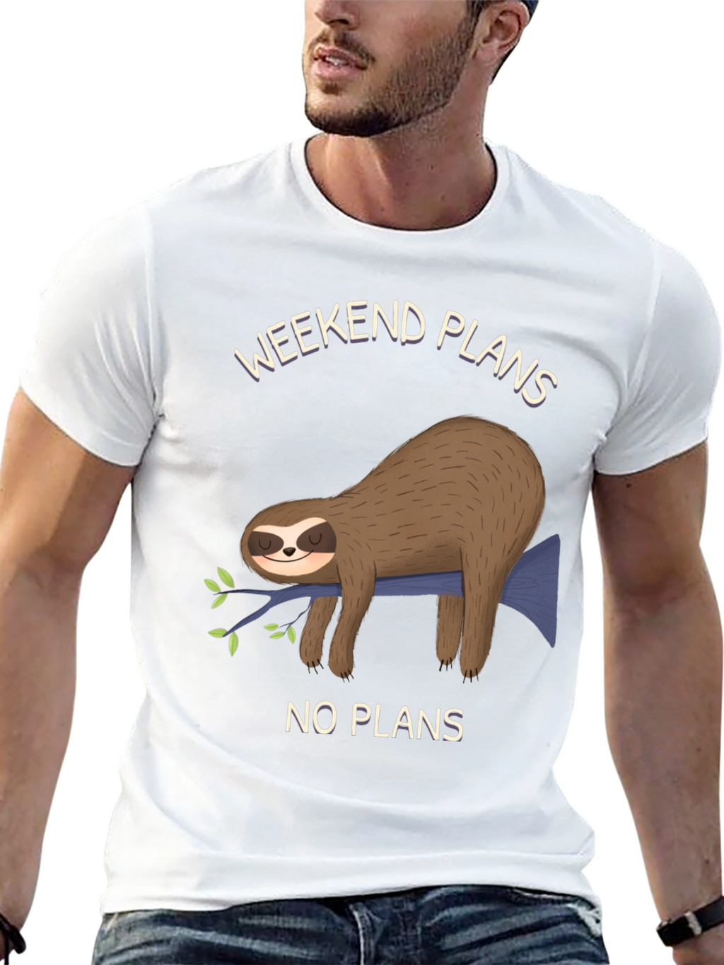 Weekend Plans Sloth T-Shirt - No Plans