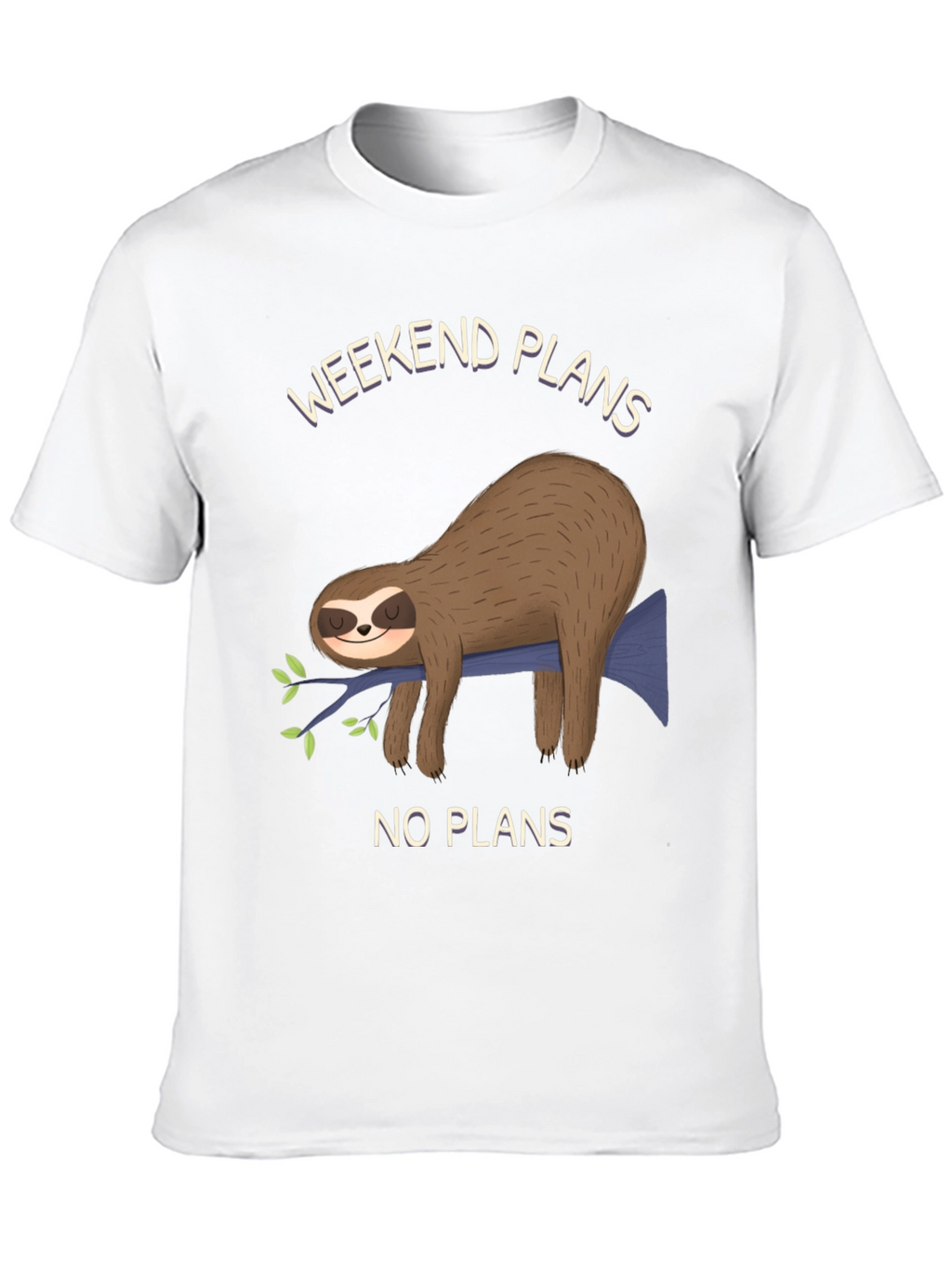Weekend Plans Sloth T-Shirt - No Plans