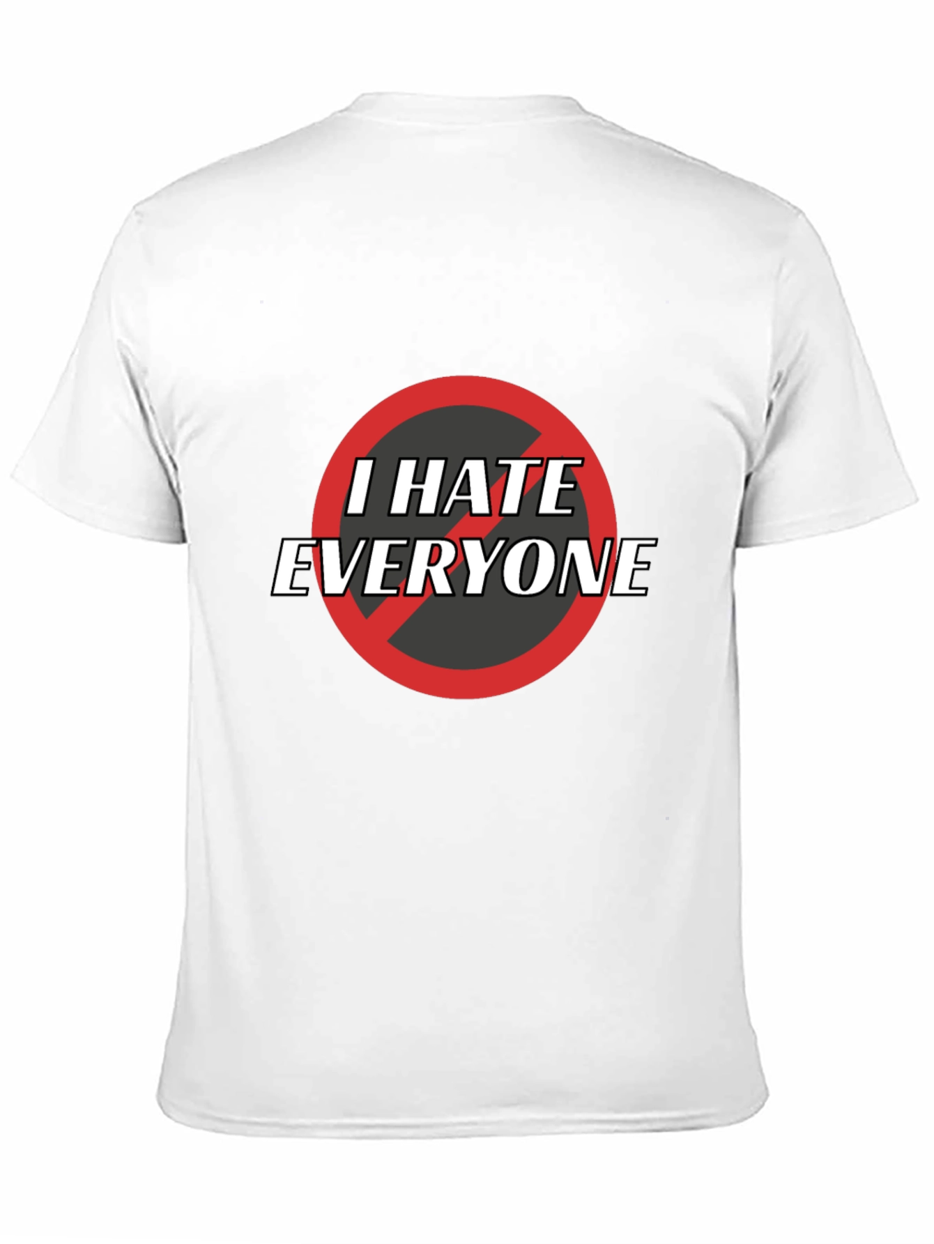 I Hate Everyone Graphic Tee - Black Cotton T-Shirt