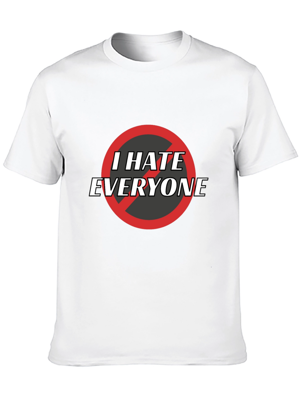 I Hate Everyone Graphic Tee - Black Cotton T-Shirt