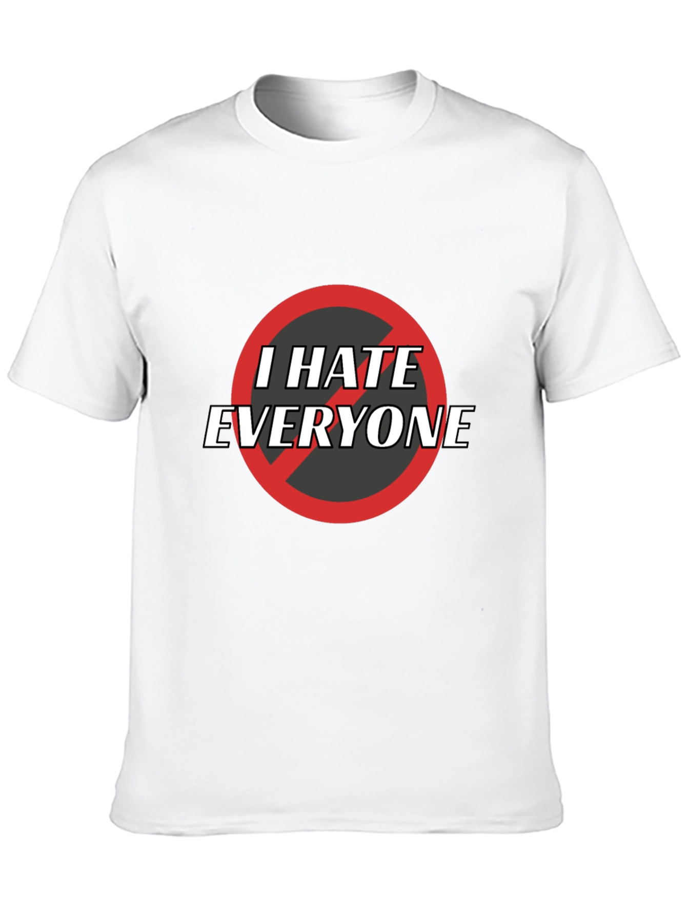 I Hate Everyone Graphic Tee - Black Cotton T-Shirt