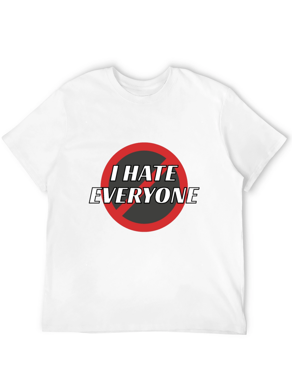 I Hate Everyone Graphic Tee - Black Cotton T-Shirt