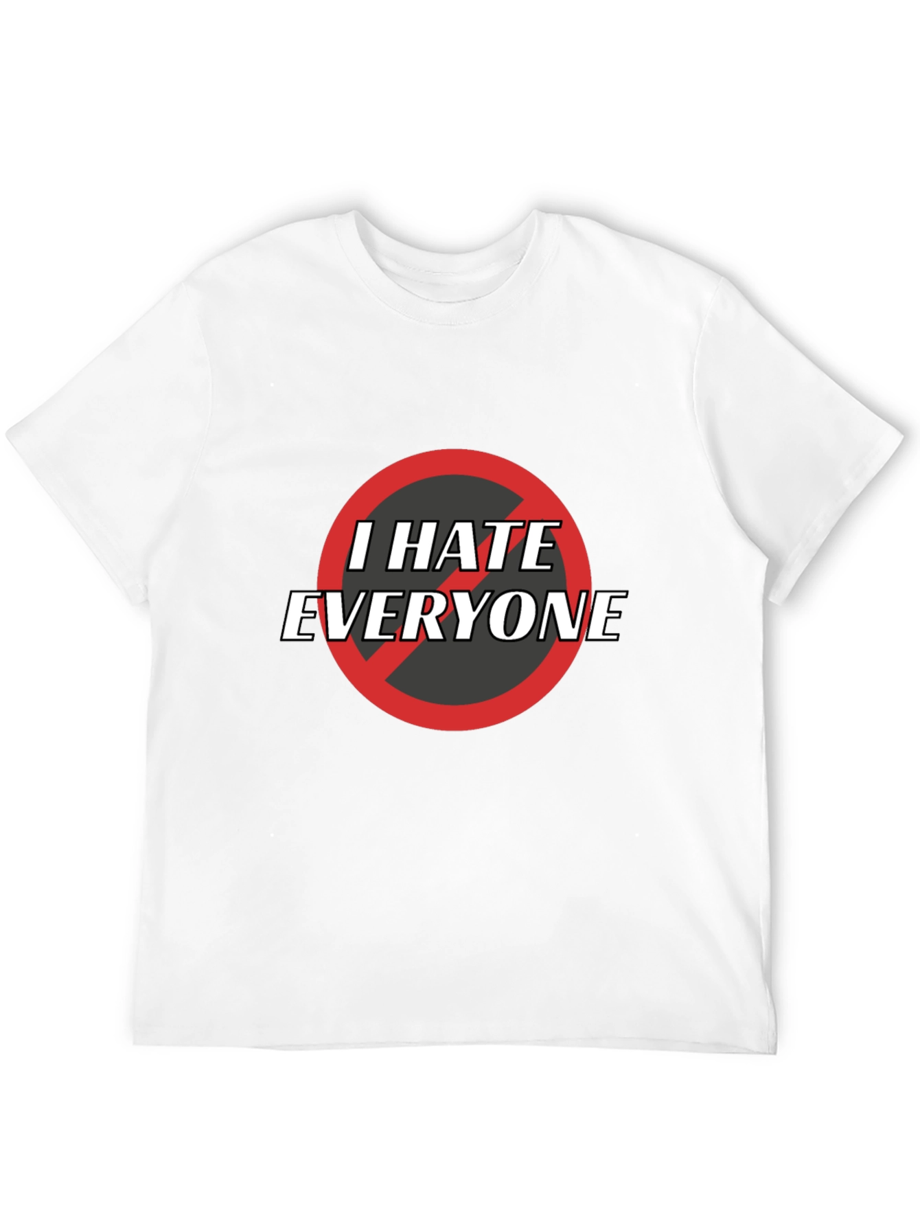 I Hate Everyone Graphic Tee - Black Cotton T-Shirt