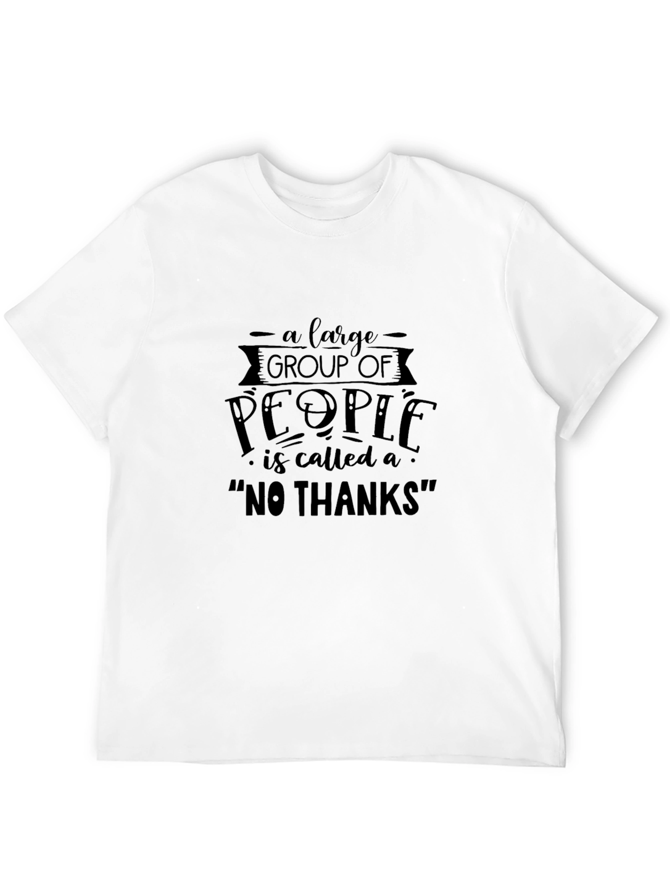Funny Sarcastic No Thanks Graphic Tee
