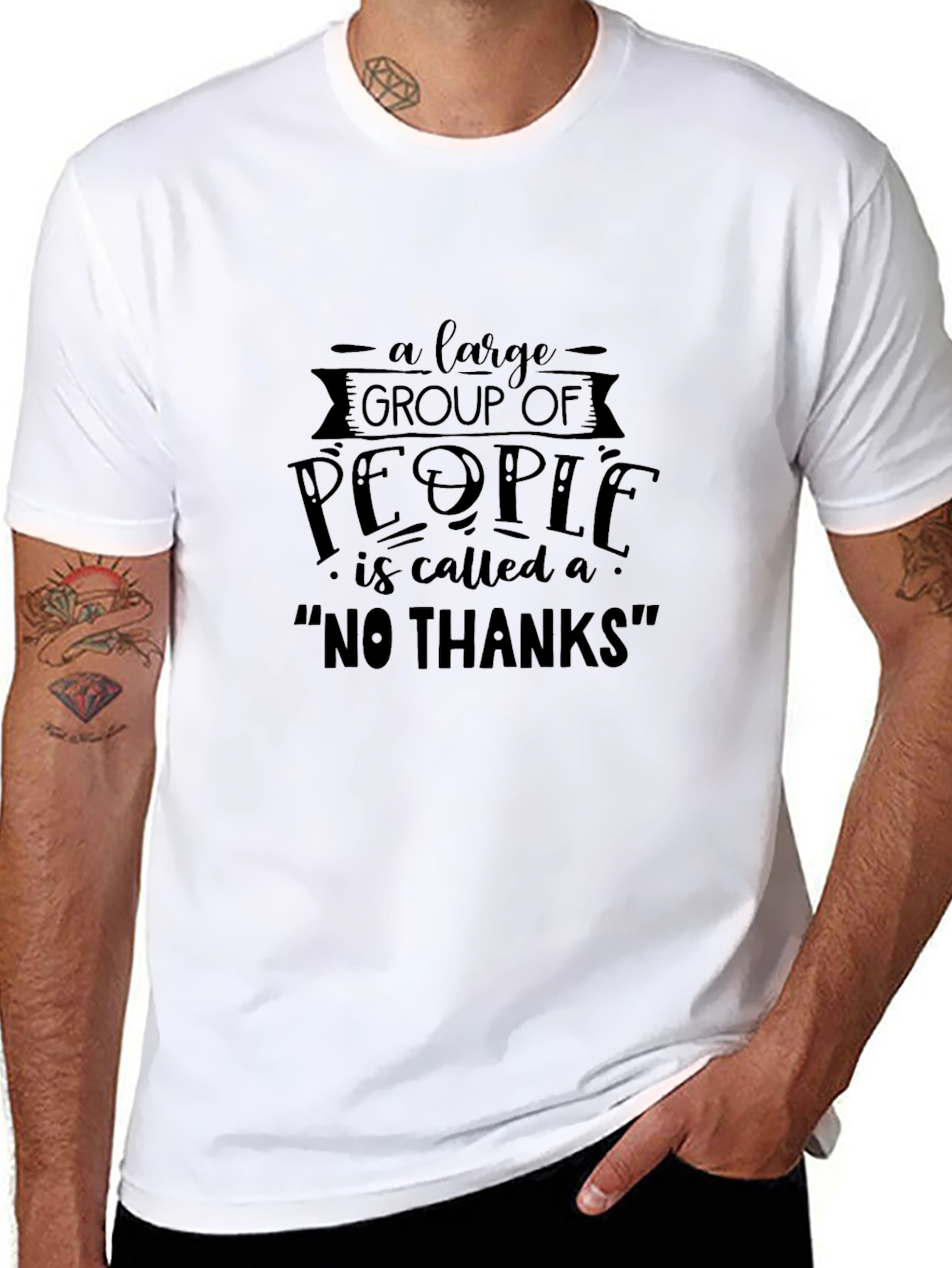 Funny Sarcastic No Thanks Graphic Tee
