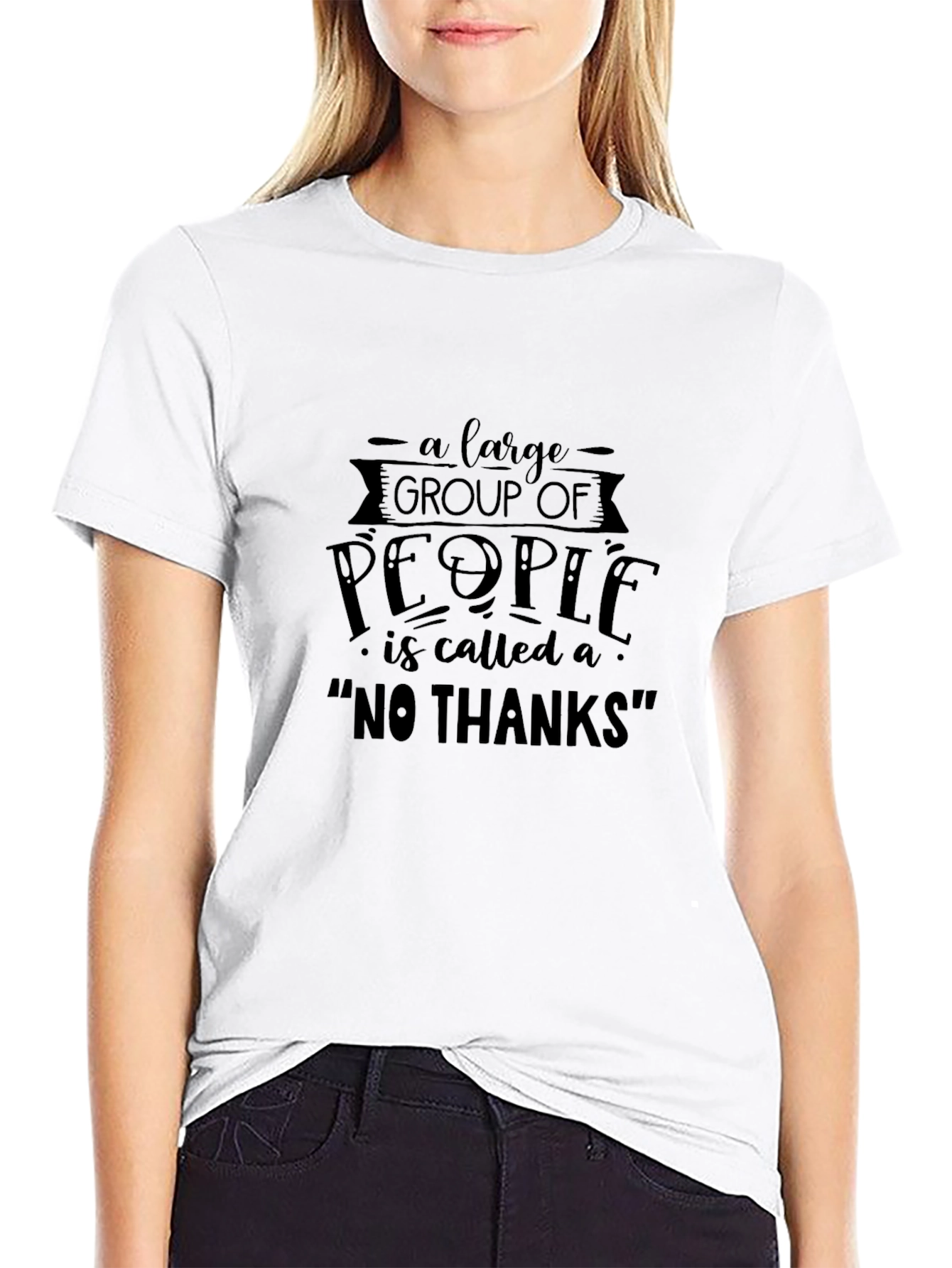 Funny Sarcastic No Thanks Graphic Tee