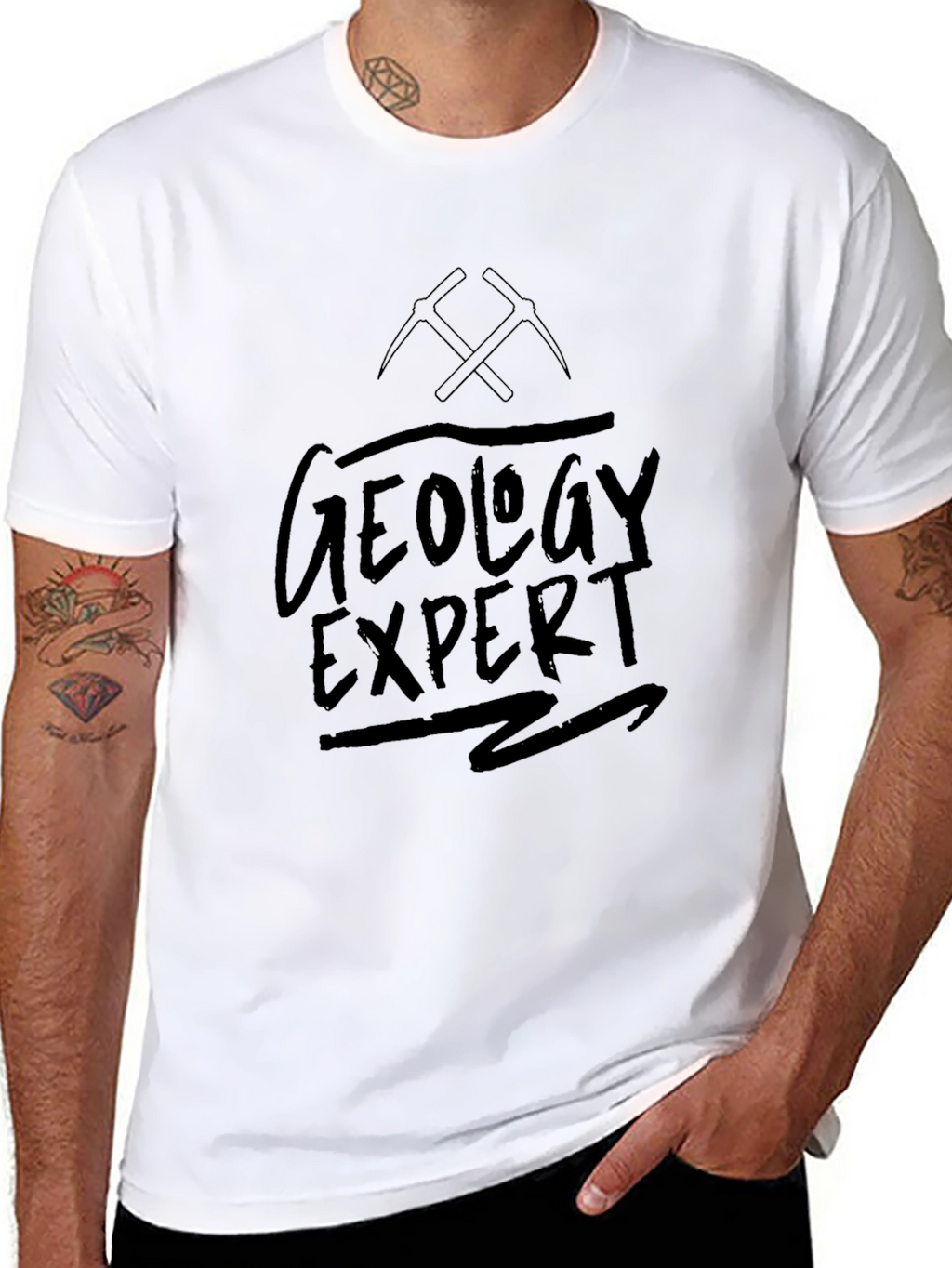 Geology Expert Black Graphic Tee