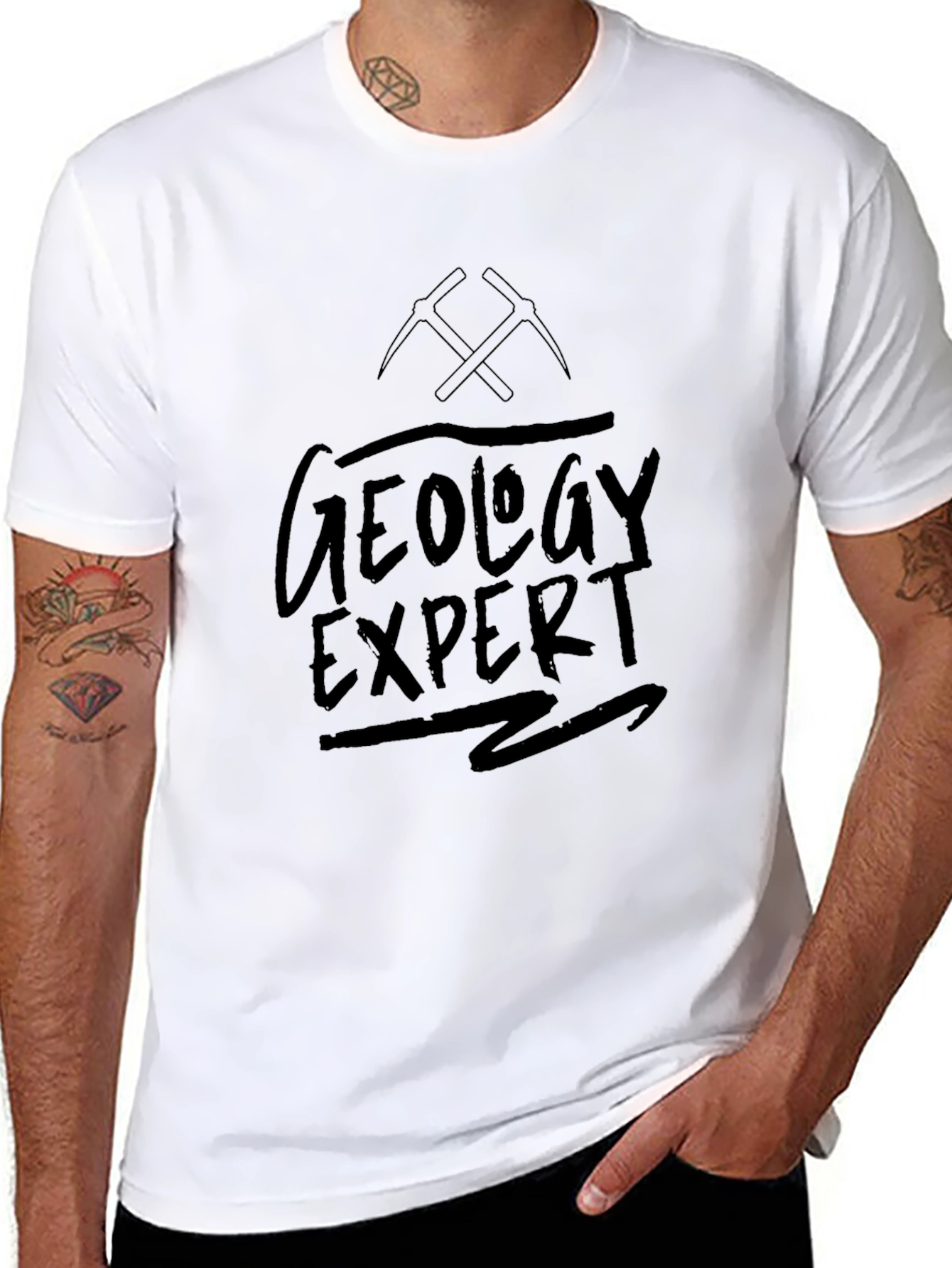 Geology Expert Black Graphic Tee