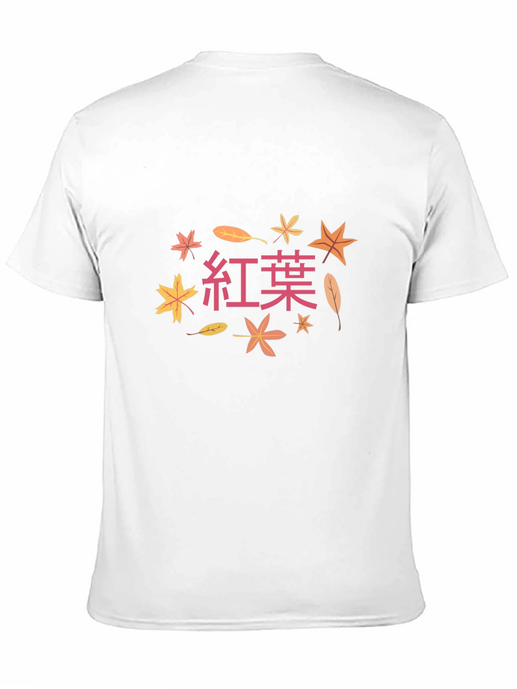 Autumn Leaves T-Shirt - Japanese Kanji Design