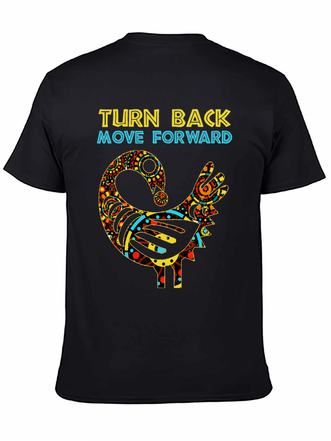 Turn Back Move Forward Sankofa Bird T-Shirt