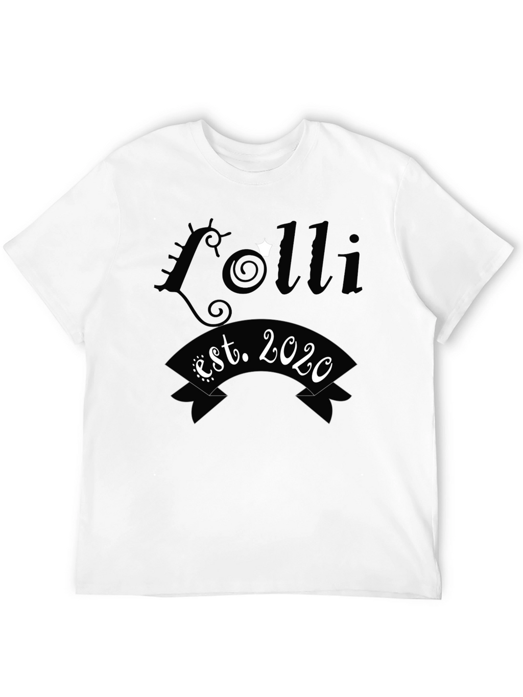Lolli Est. 2020 Black Graphic Tee