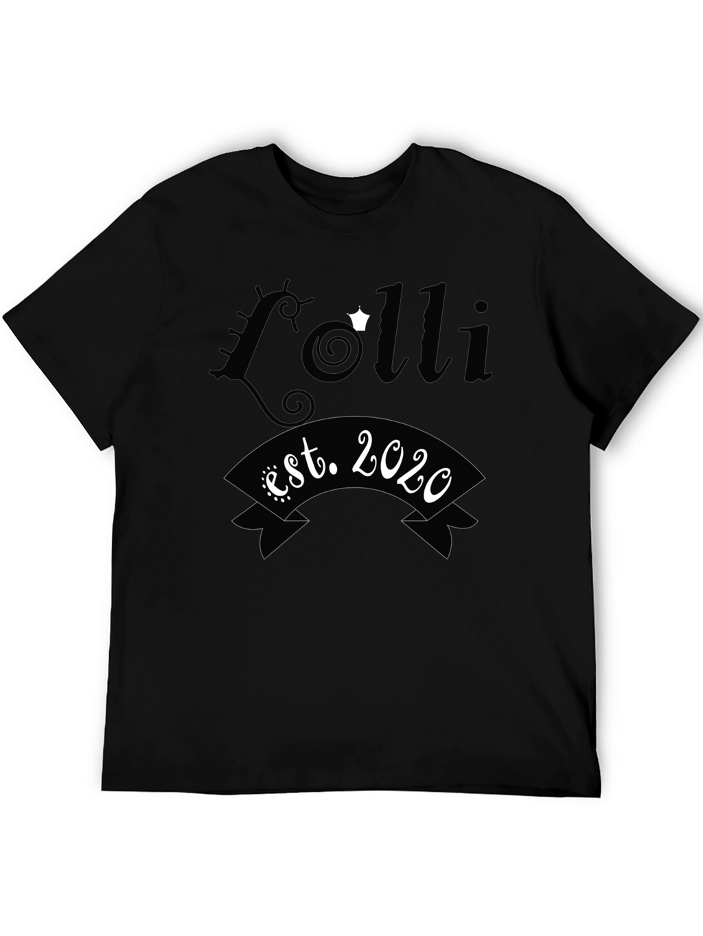 Lolli Est. 2020 Black Graphic Tee